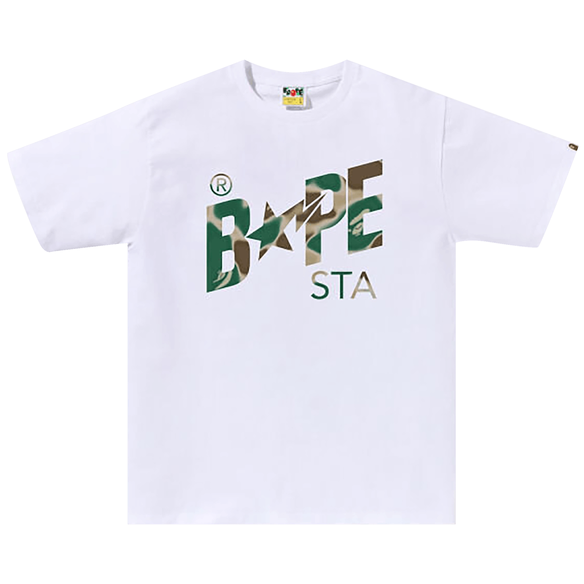 BAPE Liquid Camo Bape Sta Logo Tee 'White'