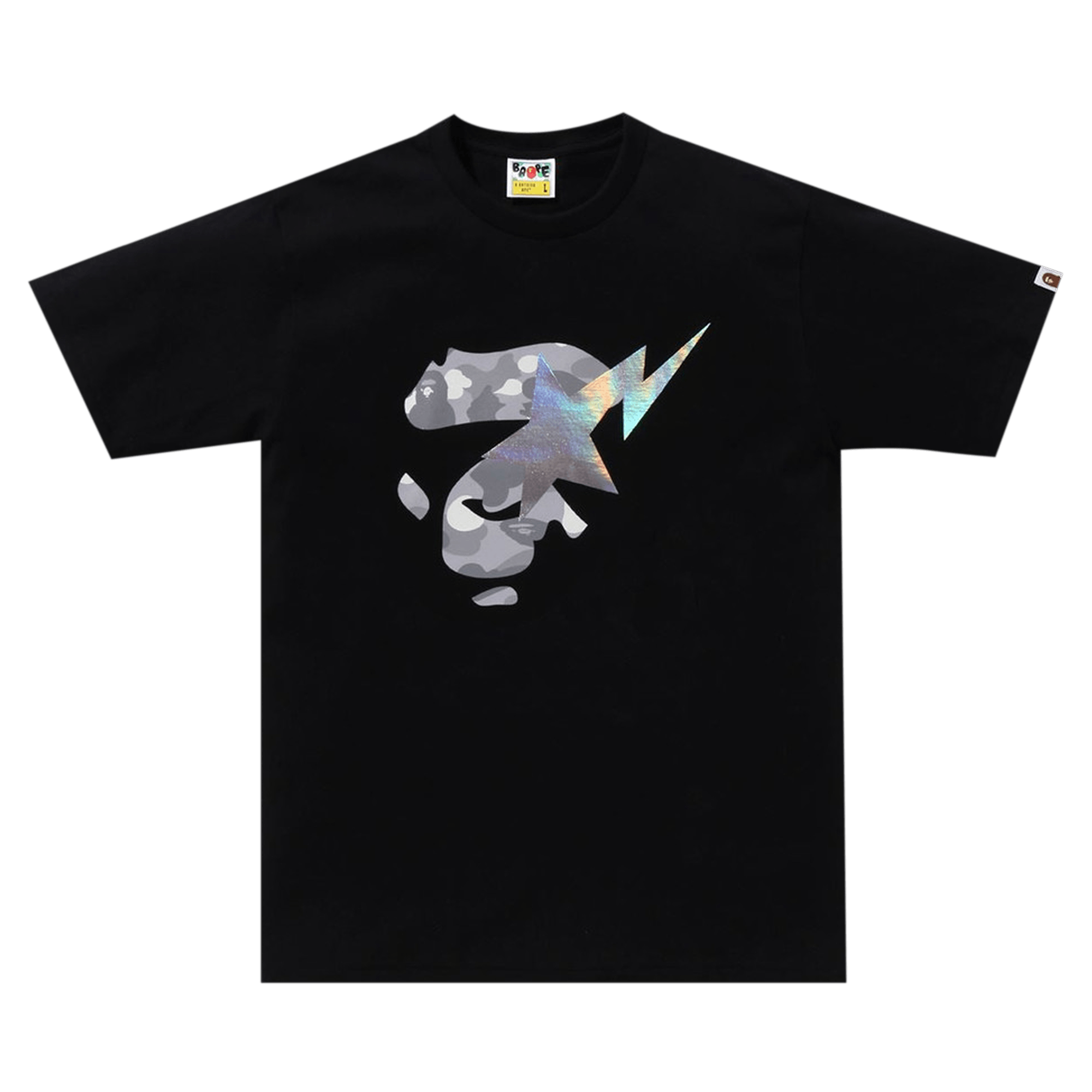 BAPE City Camo Ape Face Sta Tee 'Black'