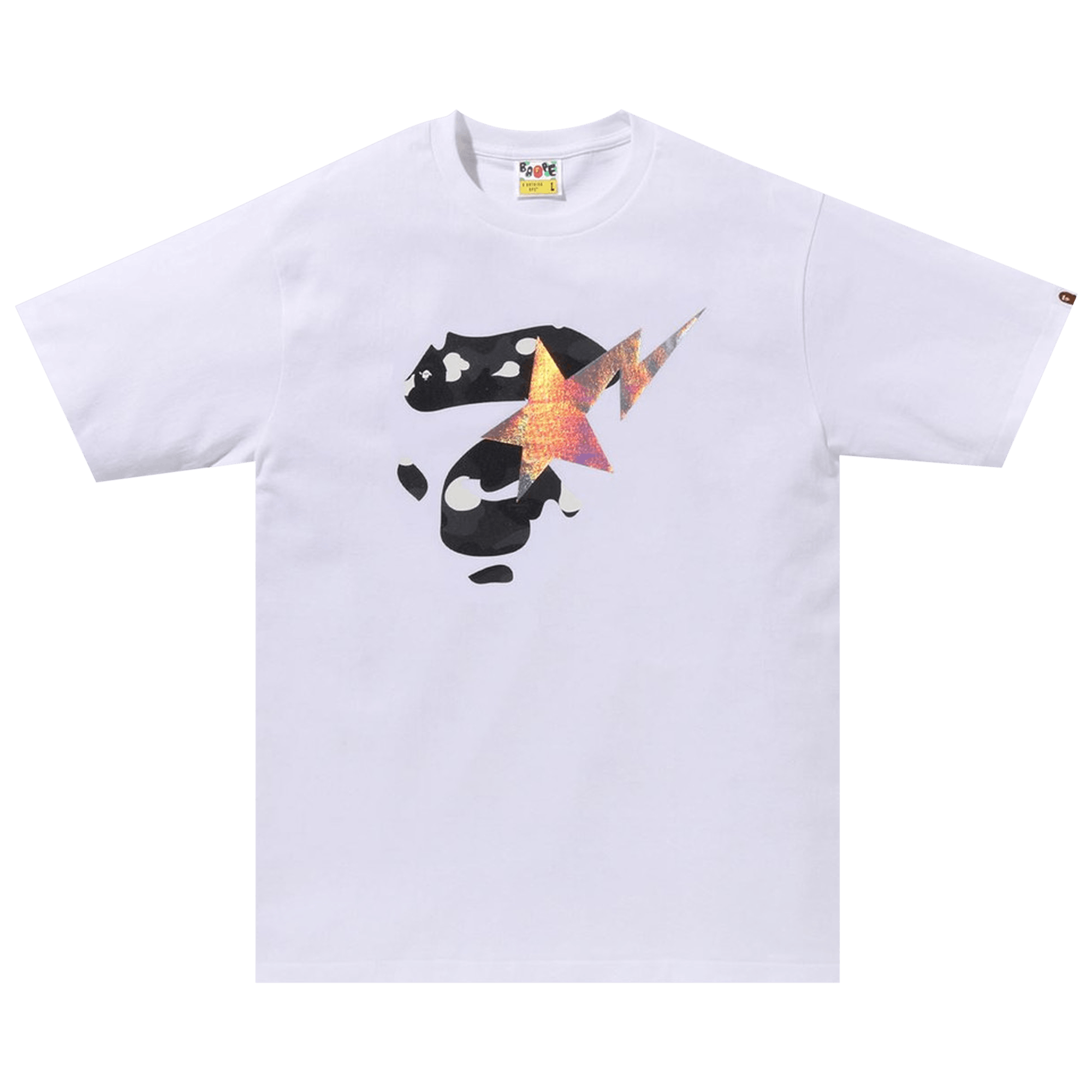 BAPE City Camo Ape Face Sta Tee 'White'