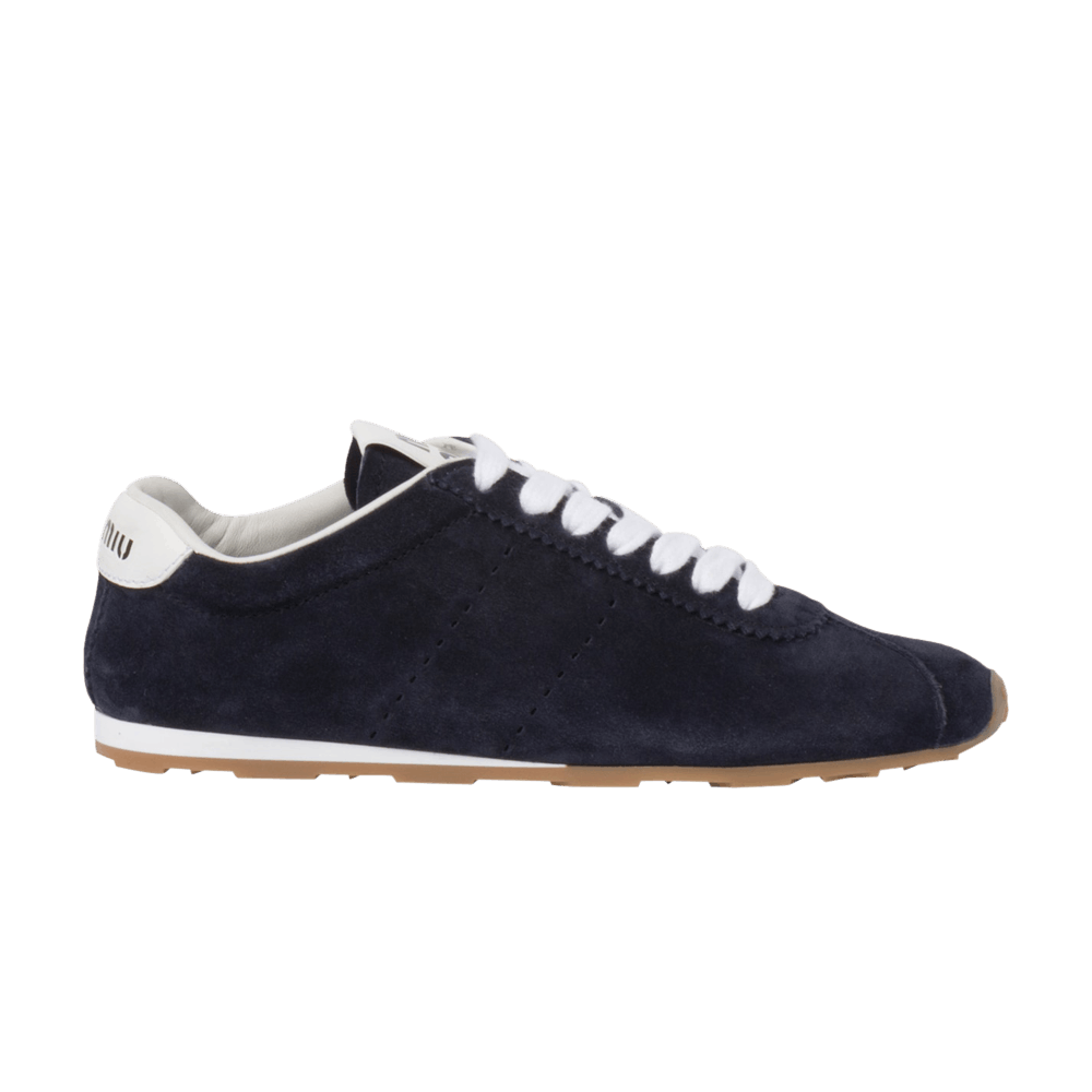 Buy Miu Miu Wmns Plume Suede Sneaker 'Navy' - 5E114E 054