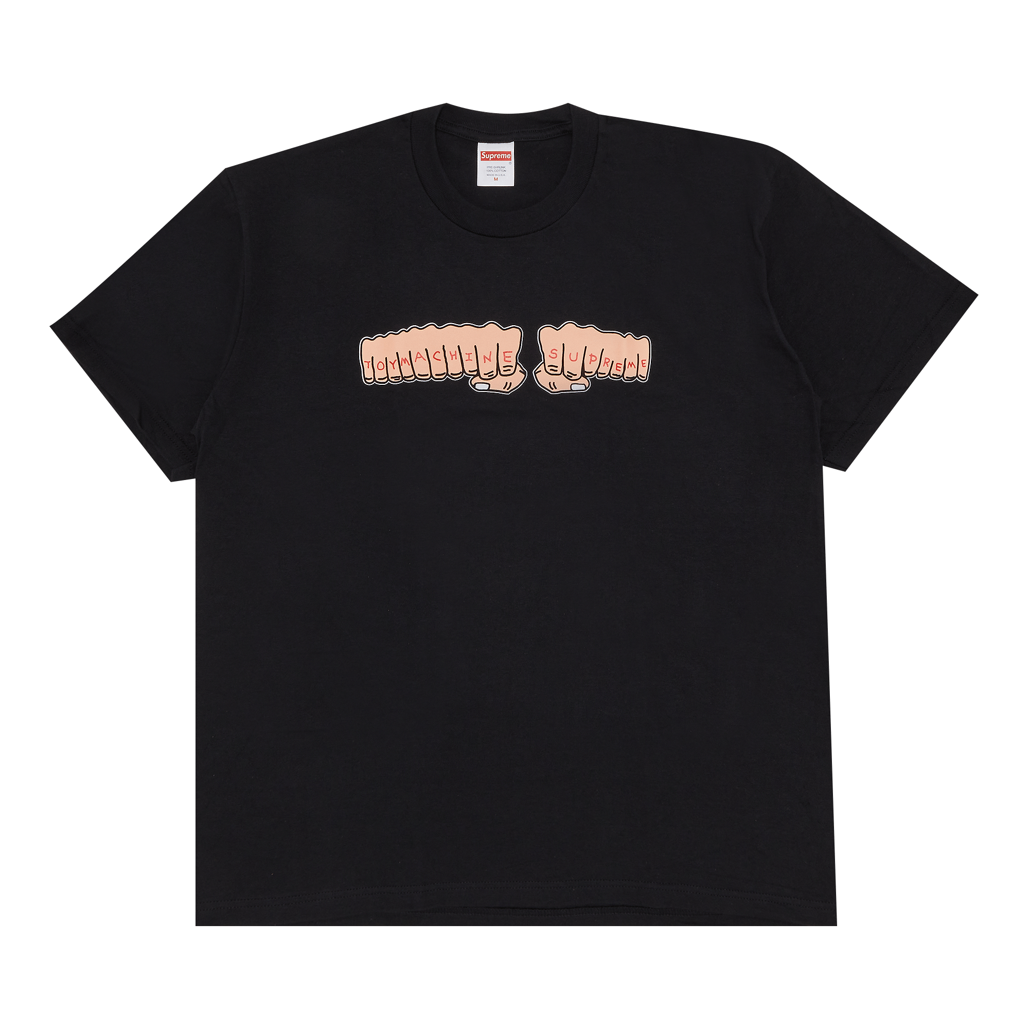 Supreme x Toy Machine Fist Tee 'Black'