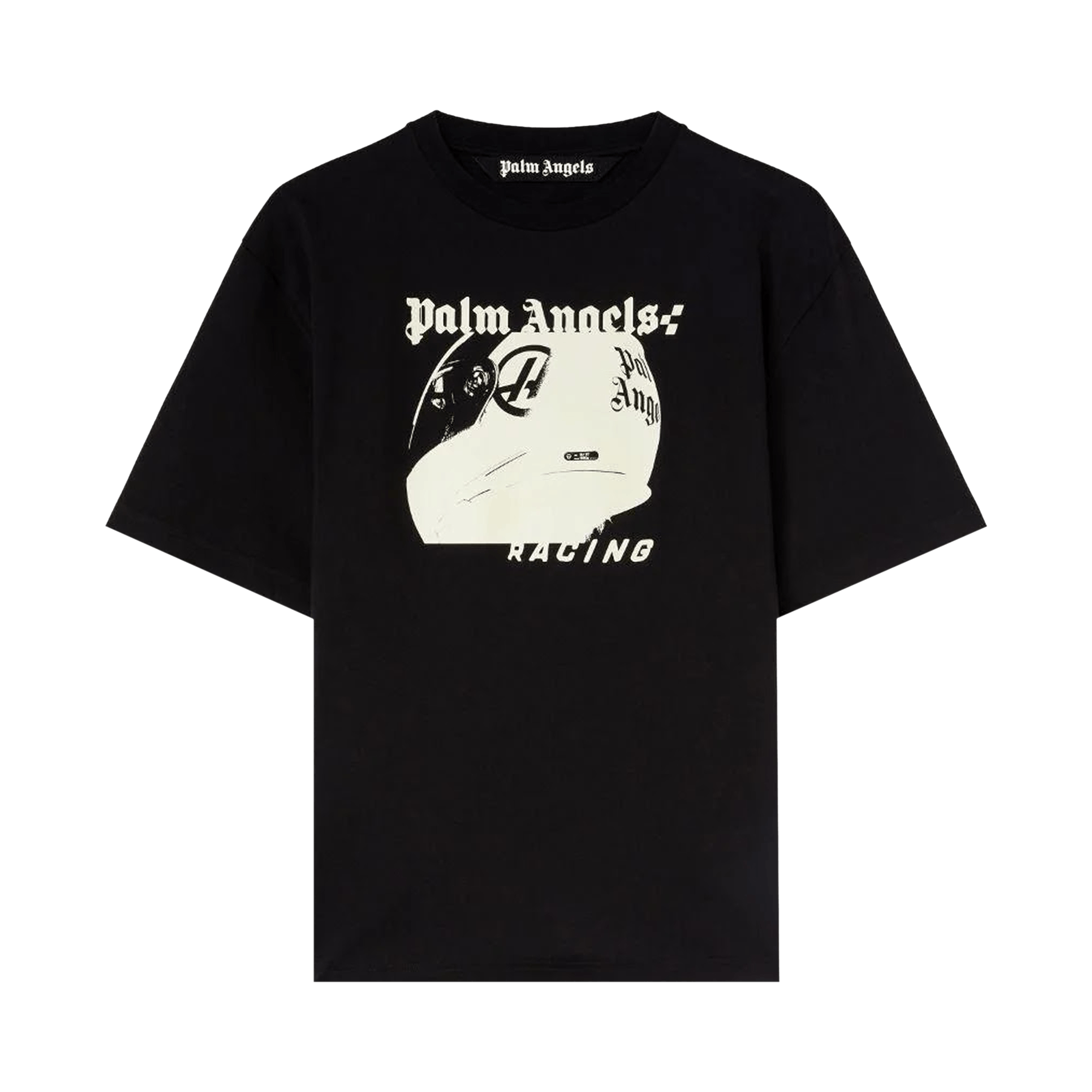 Palm Angels PA Helmet Slim Tee 'Black/White'