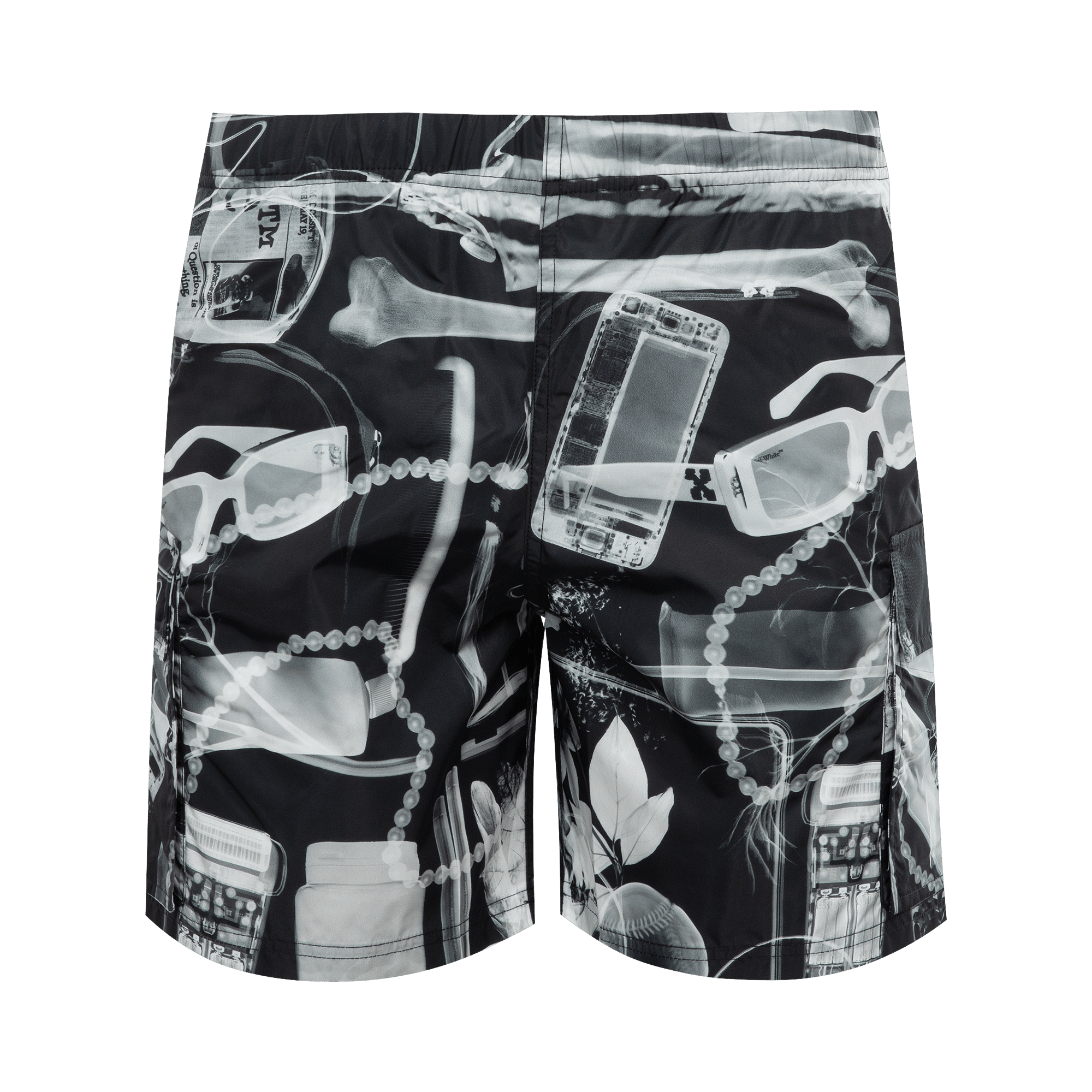 Off-White X-Ray Cargo Swim Shorts 'Black/White'