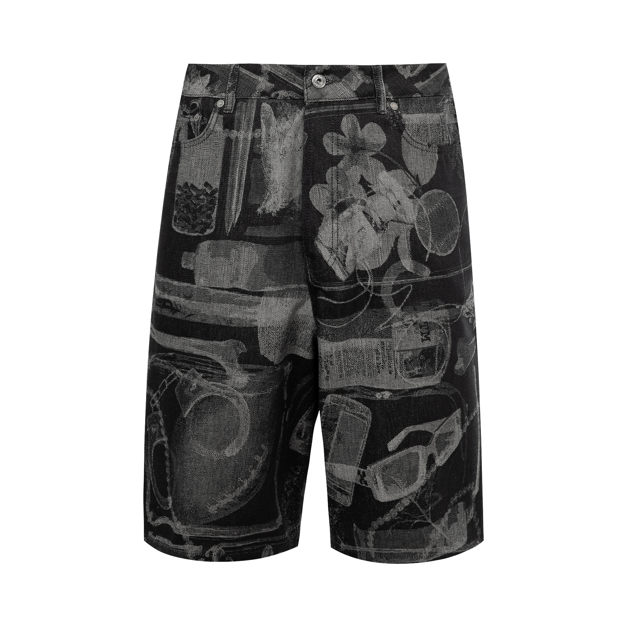 Off-White X-Ray Denim Shorts 'Black/White'