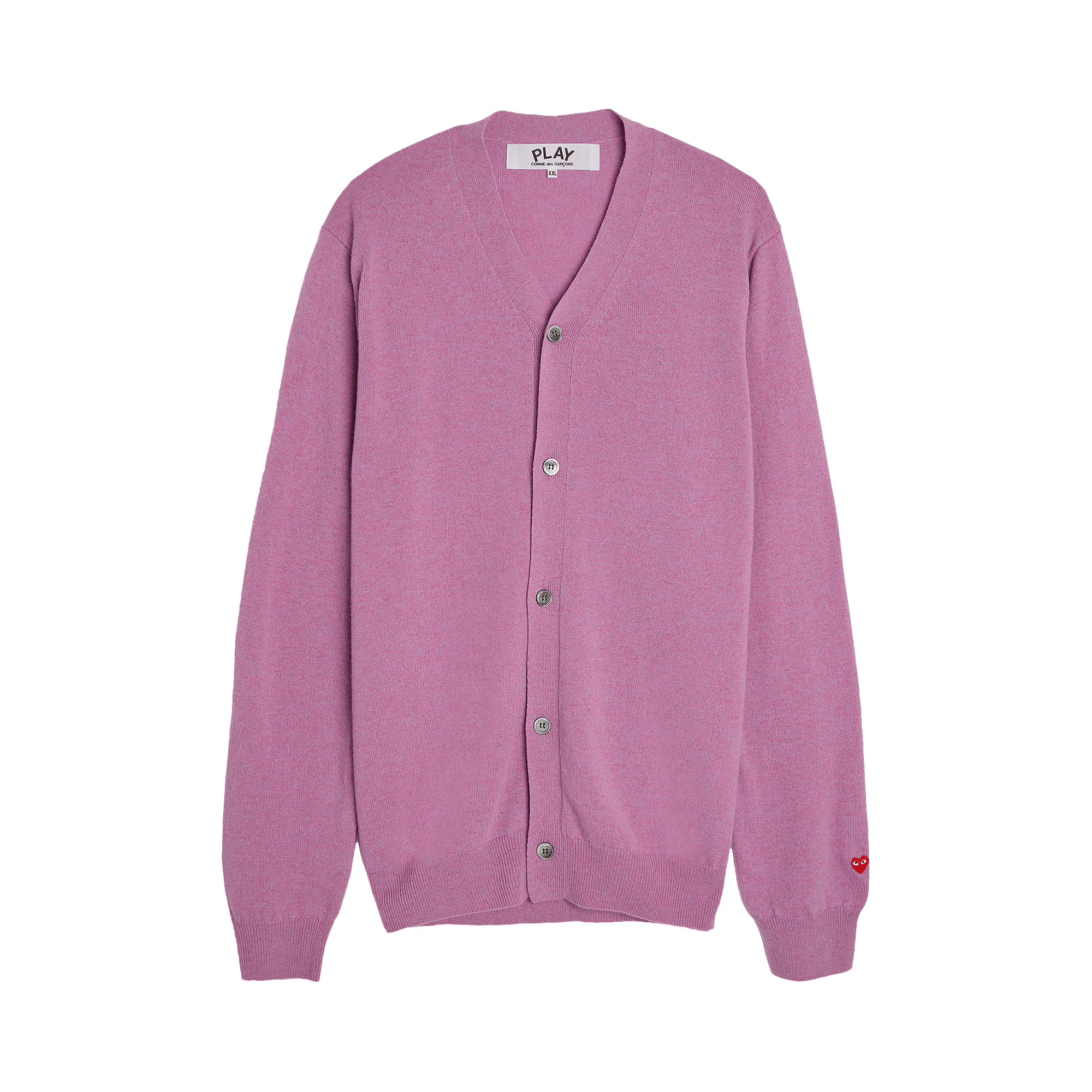 Comme des Garçons PLAY Small Heart Cardigan 'Purple'