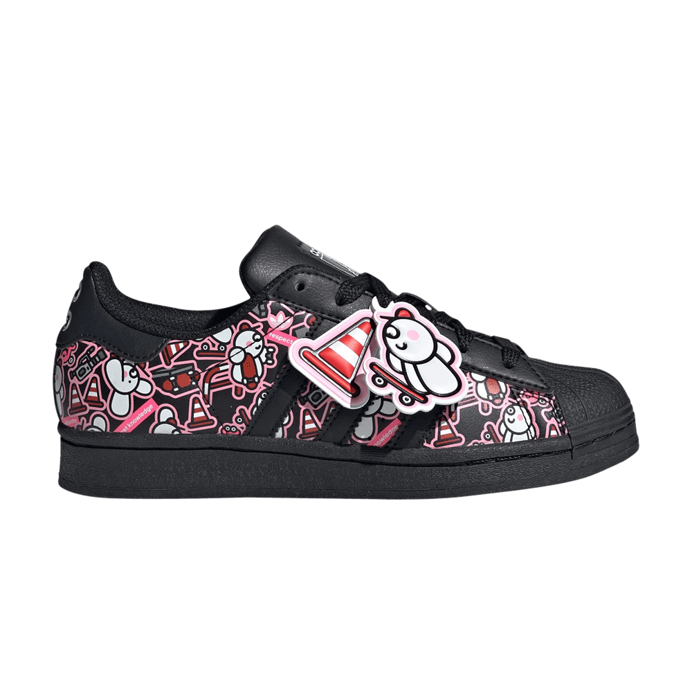 James Jarvis x adidas Originals Superstar Big Kid 'Abstract Trefoil'