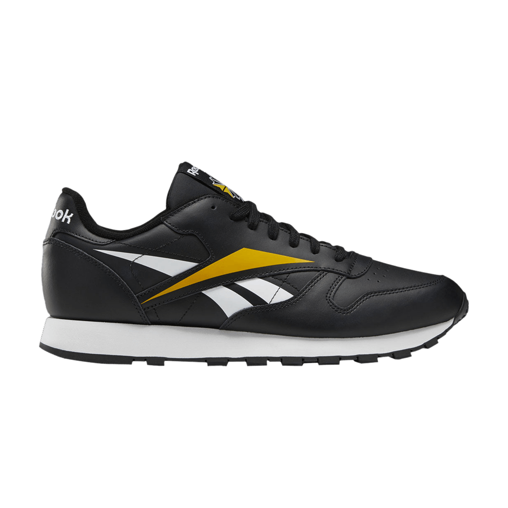 Reebok Classic Leather MU 'Black Toxic Yellow'