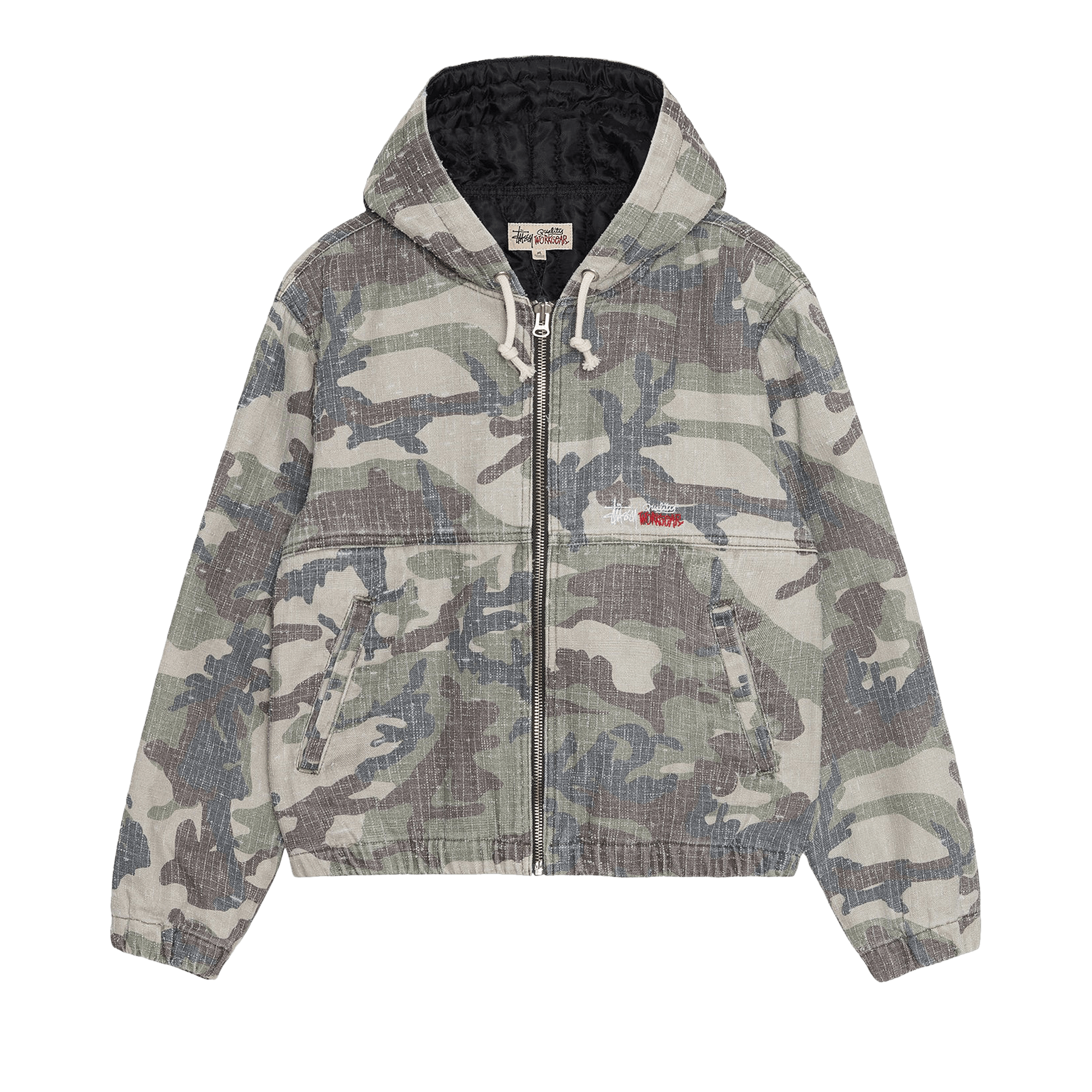 Stussy Needlepunch Work Jacket 'Woodland Camo'