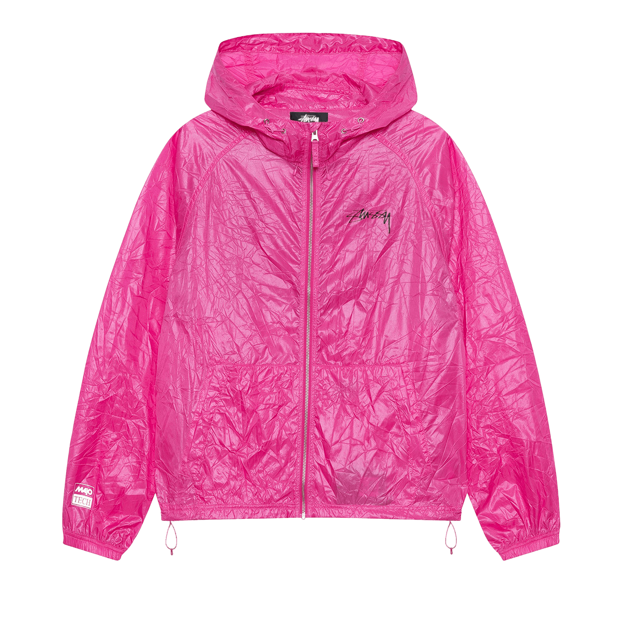 Stussy Beach Wrinkled Nylon Shell 'Magenta'