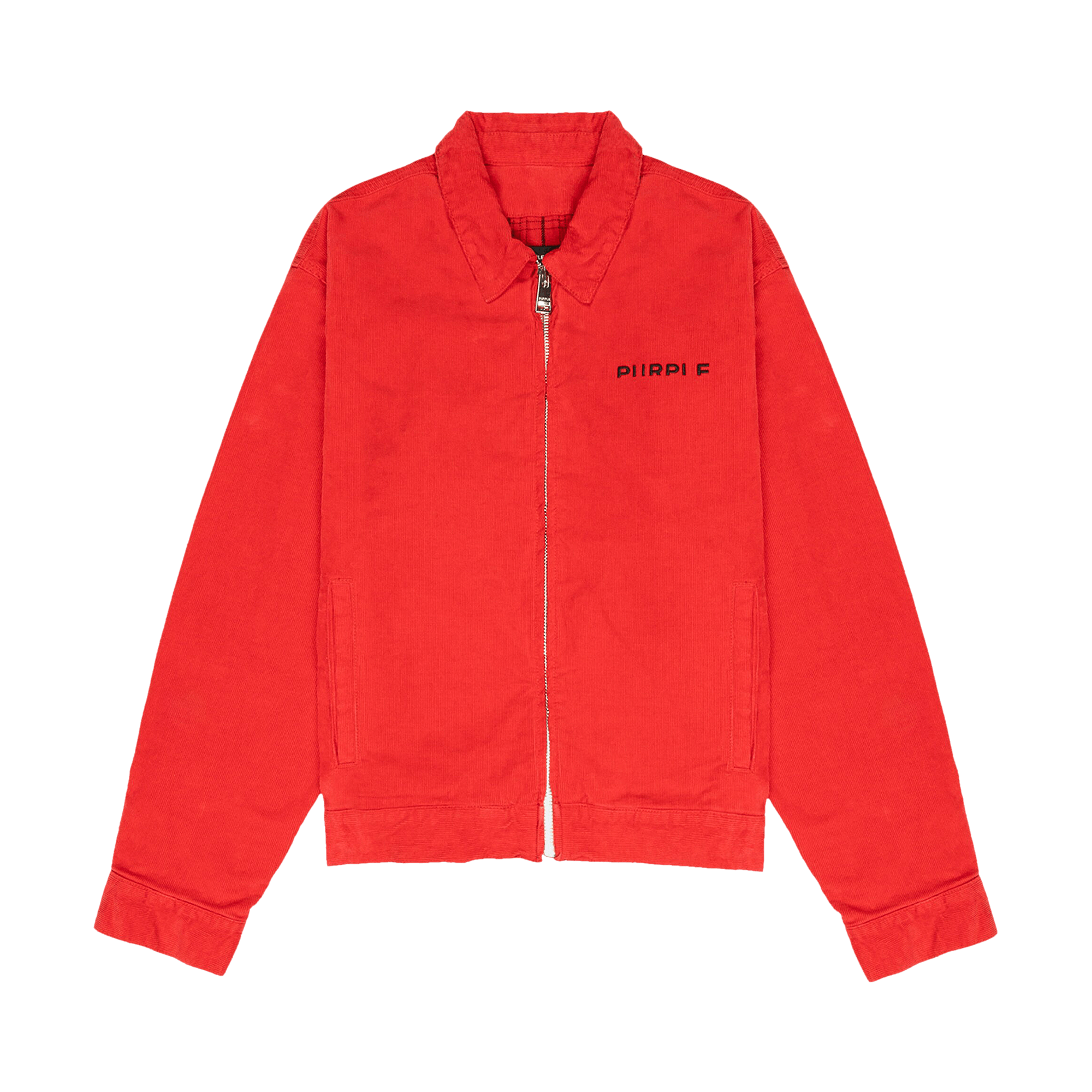 PURPLE BRAND Cord Flannel Lined Jacket 'Red'