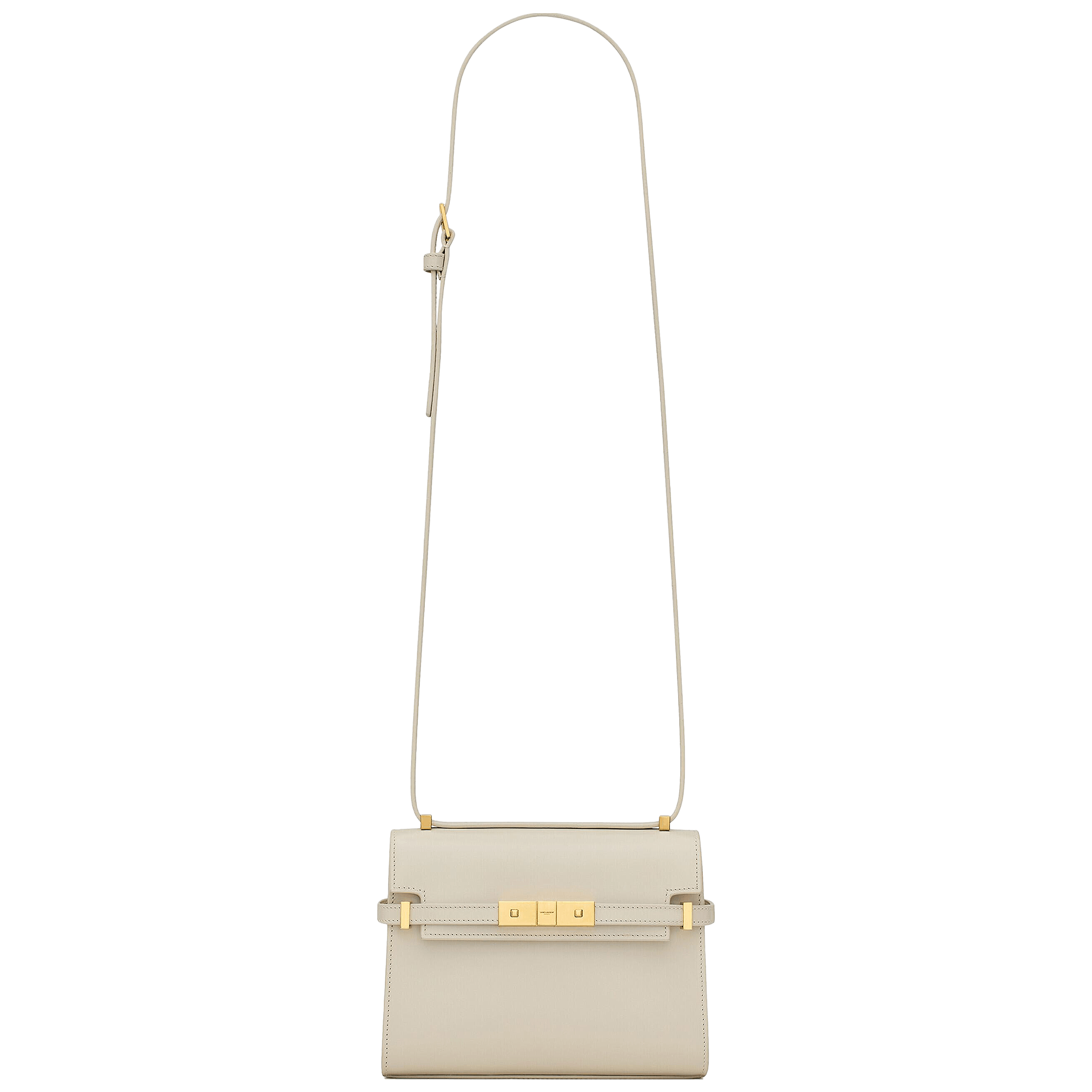 Saint Laurent Manhattan Mini Crossbody Bag 'Blanc Vintage'