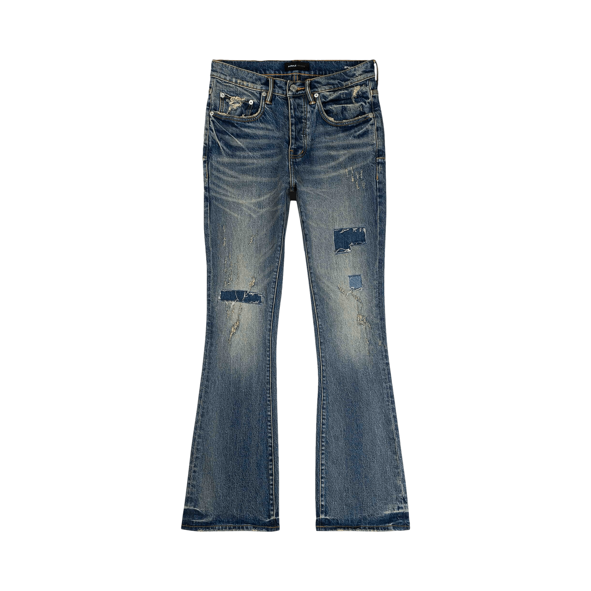 PURPLE BRAND Flare Jeans 'Mid Indigo'