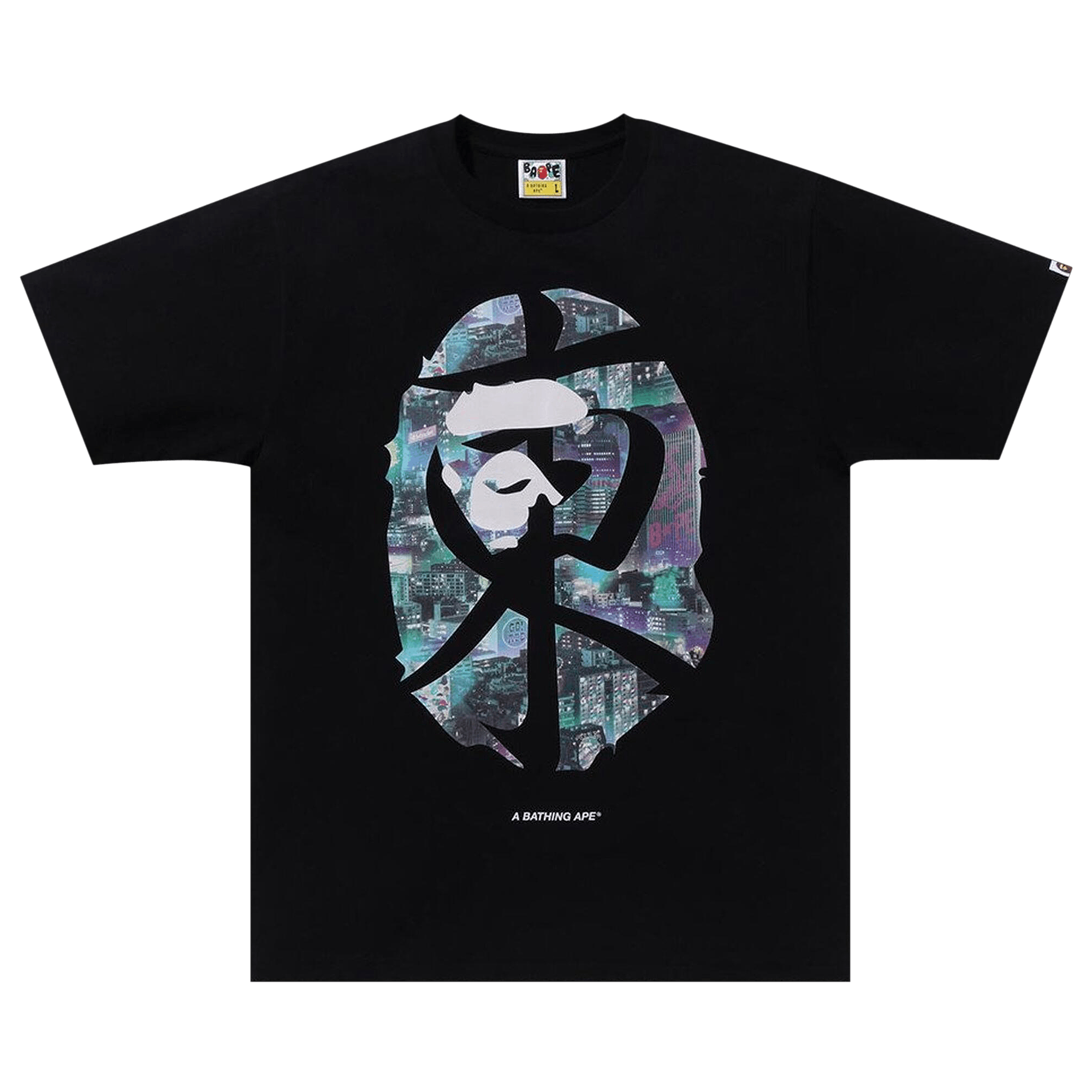 BAPE Neon Tokyo Tee 'Black'