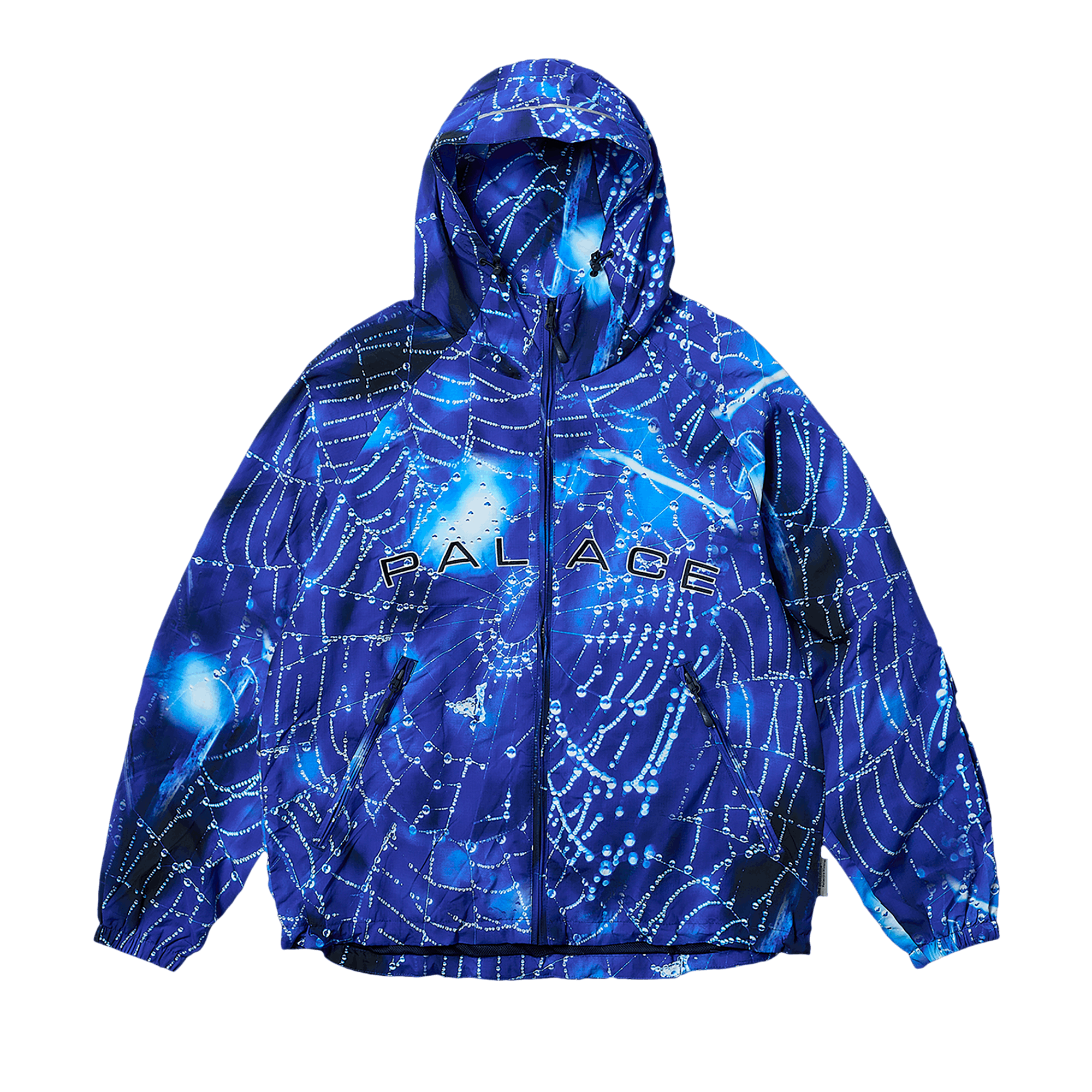 Palace Arc Shell Hooded Jacket 'Spider Web Blue'