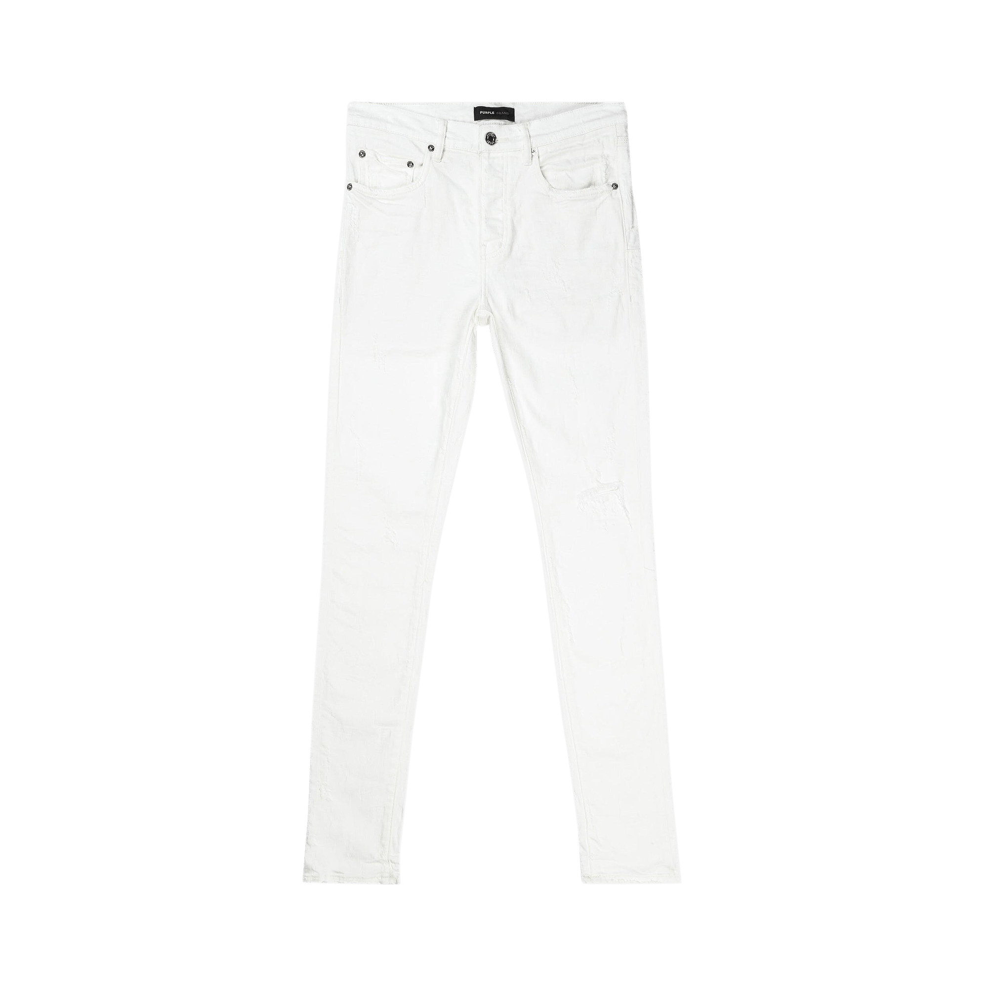 PURPLE BRAND Low Rise Slim Jeans 'White'