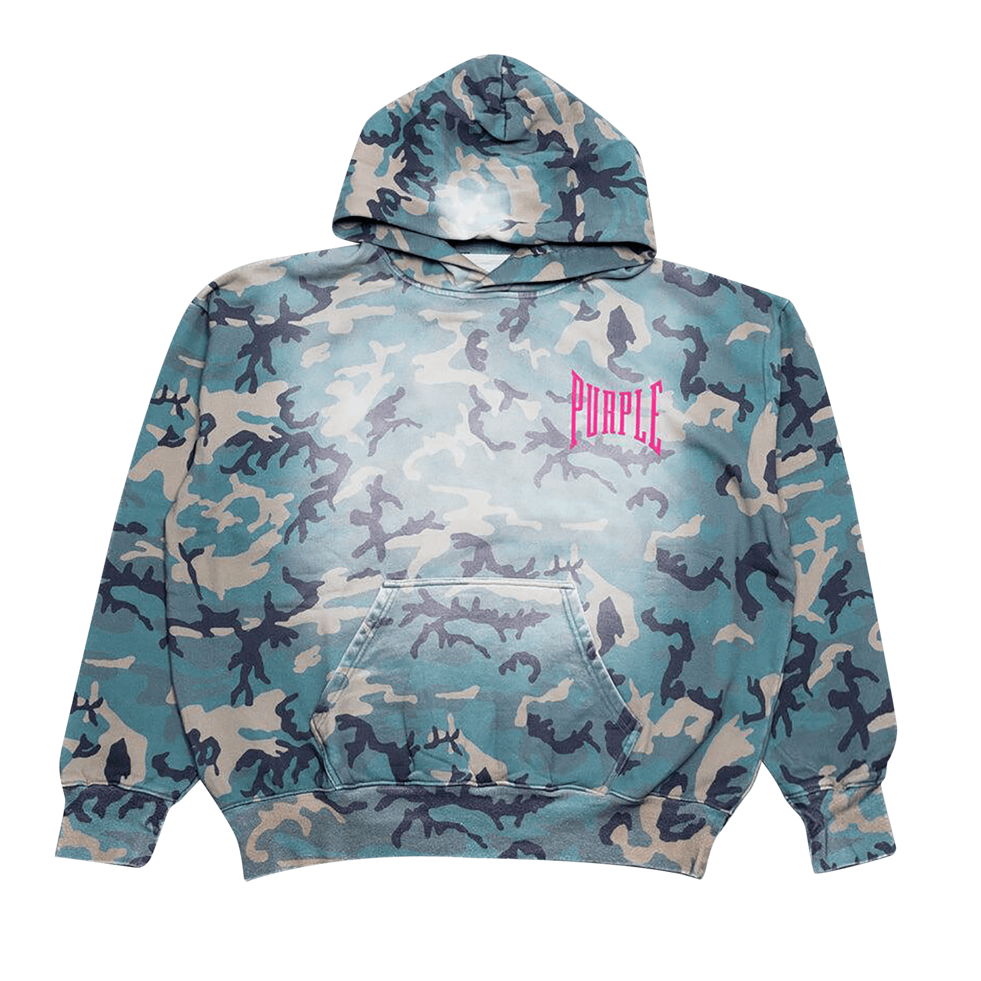 PURPLE BRAND Faded Camo Hoodie 'All Over Print'