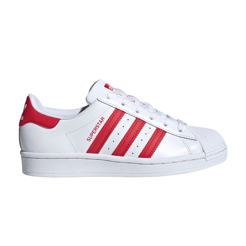 Adidas Superstar J 'White Scarlet'