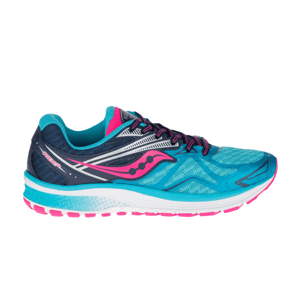 Saucony Ride 9 Big Kid 'Blue Pink'