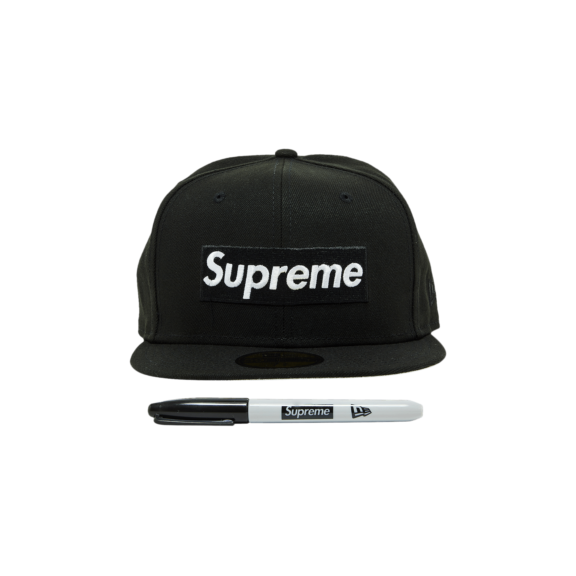 Supreme Sharpie Box Logo New Era 'Black'