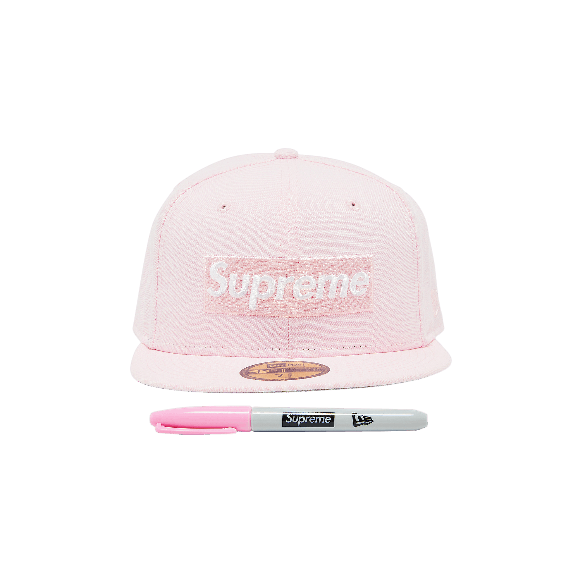 Supreme Sharpie Box Logo New Era 'Pink'
