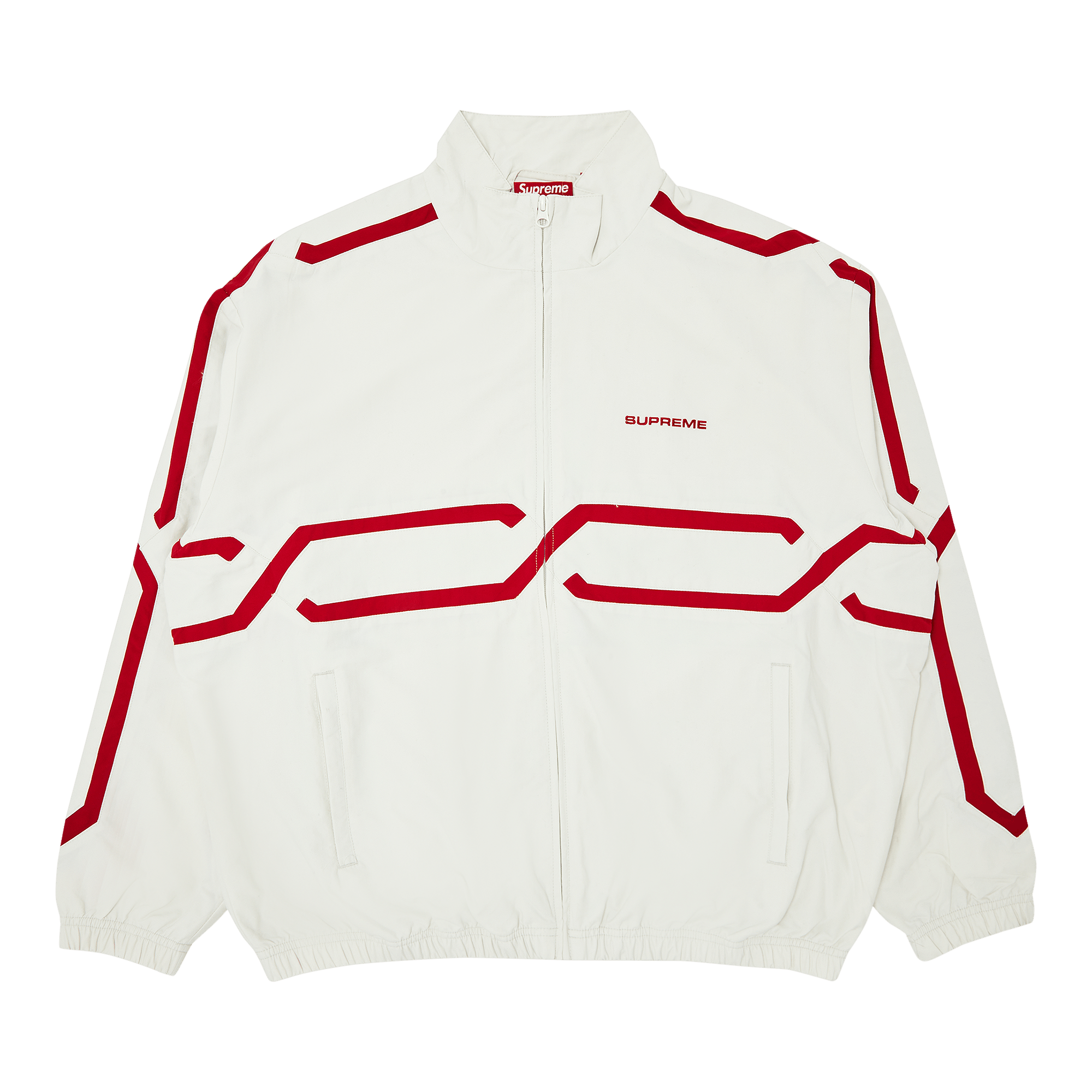 Supreme Inset Link Track Jacket 'Light Grey'