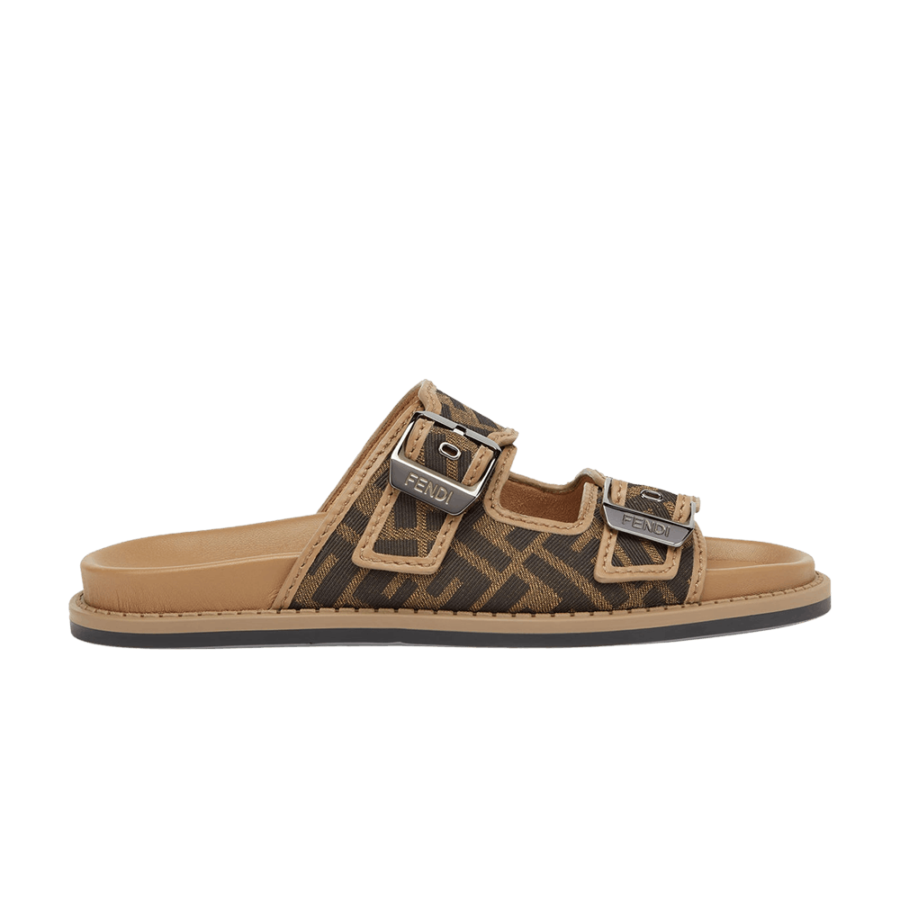 Fendi Feel Sandal 'FF Jacquard - Brown'