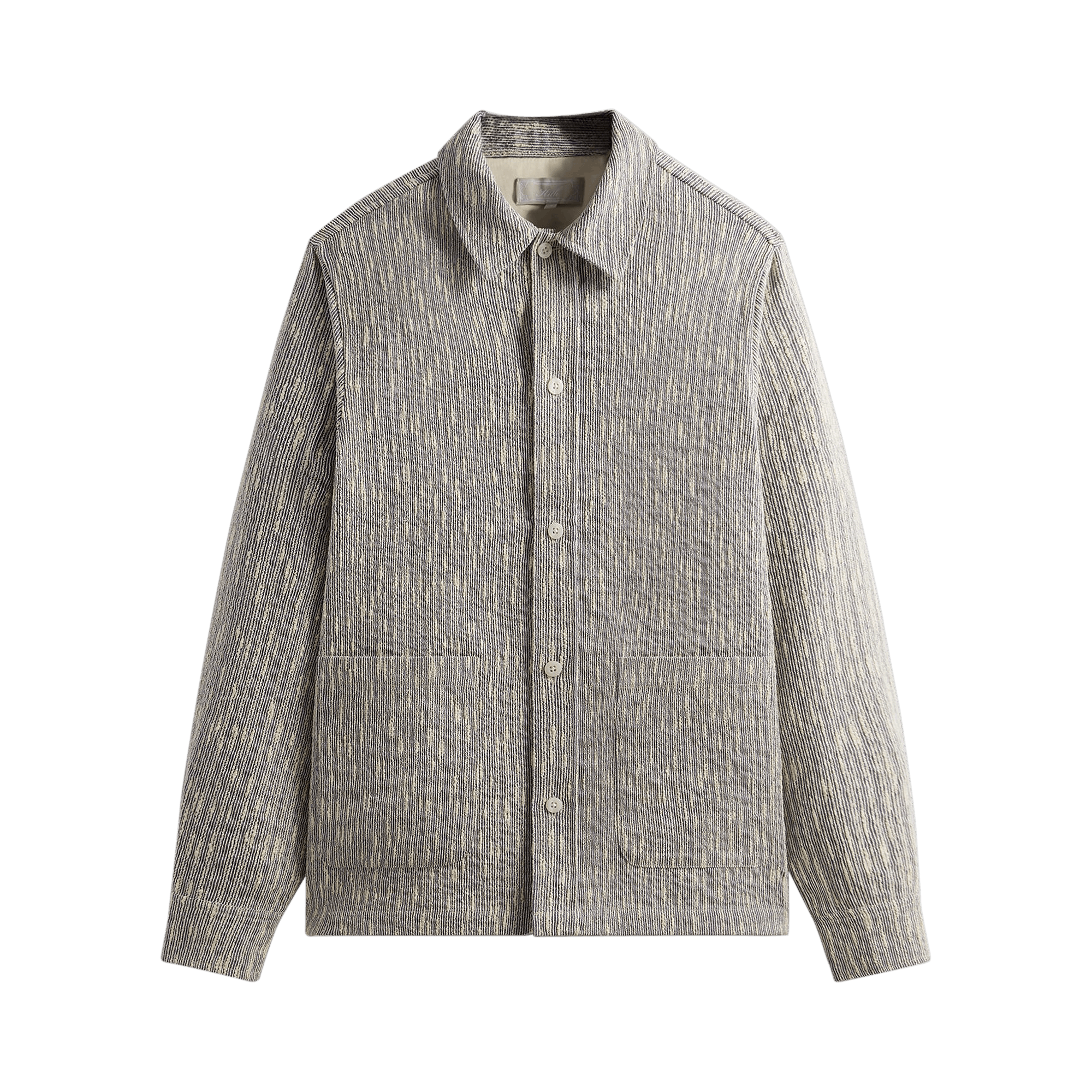 Kith Slub Boucle Boxy Collared Overshirt 'Ink'
