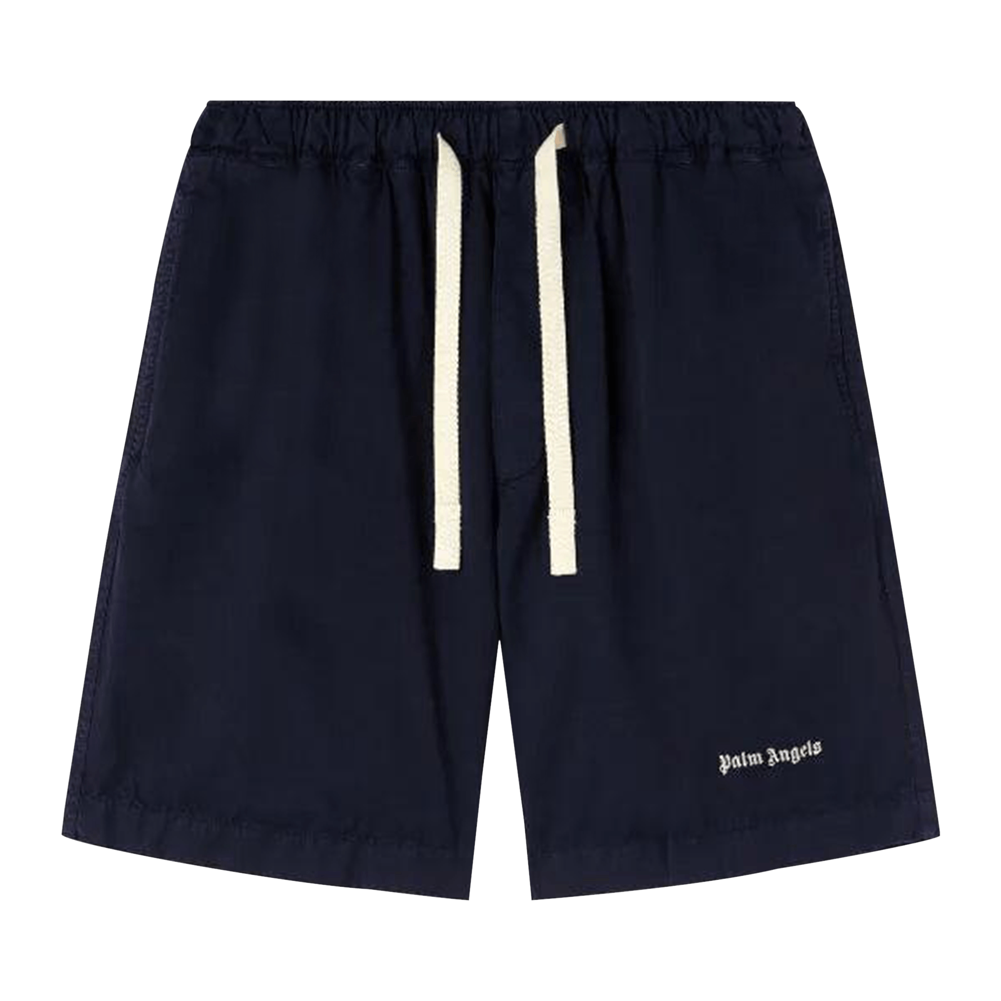 Palm Angels Classic Logo Bermuda 'Navy Blue/Off White'