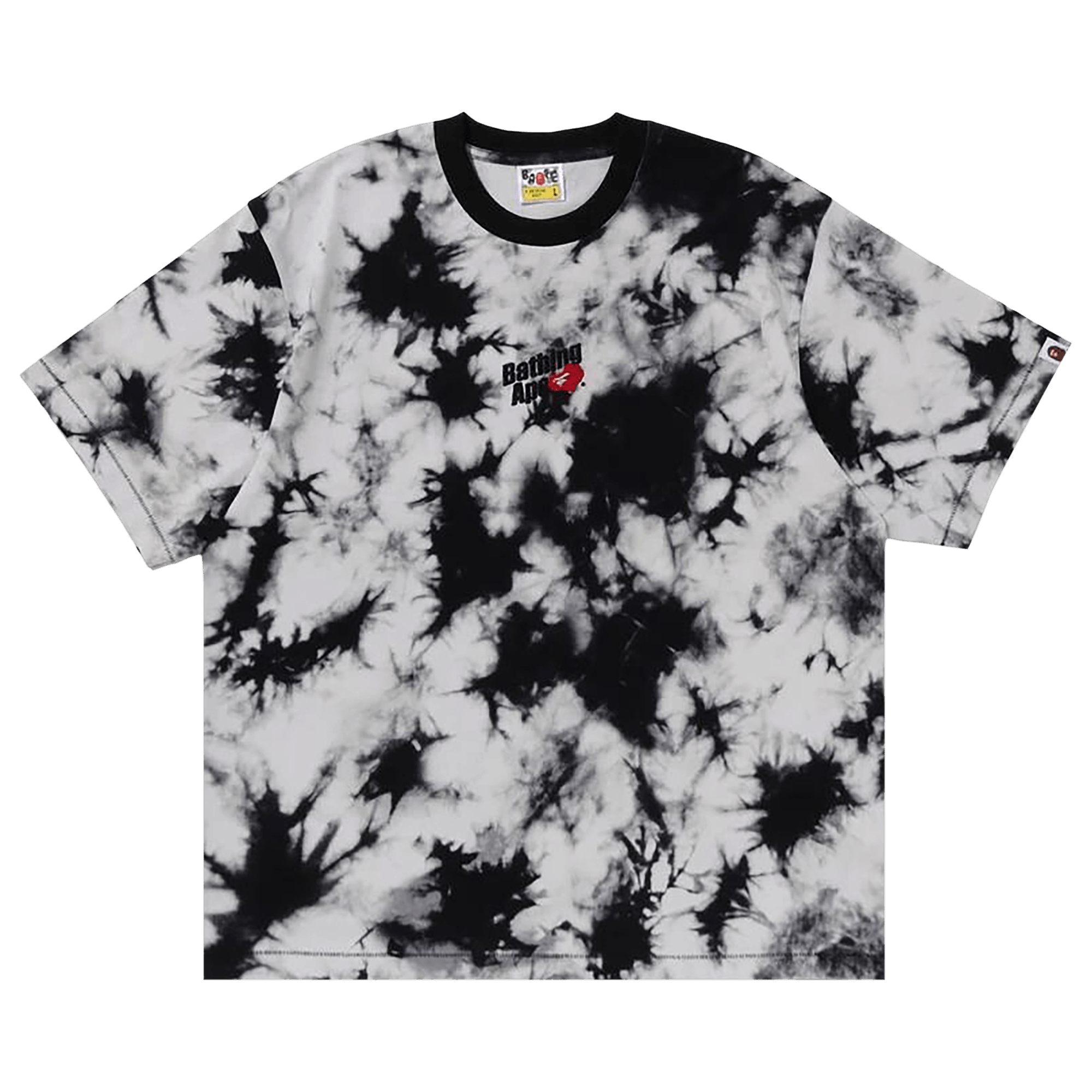 BAPE Cloud Head Bleach Dye Tee 'Black'