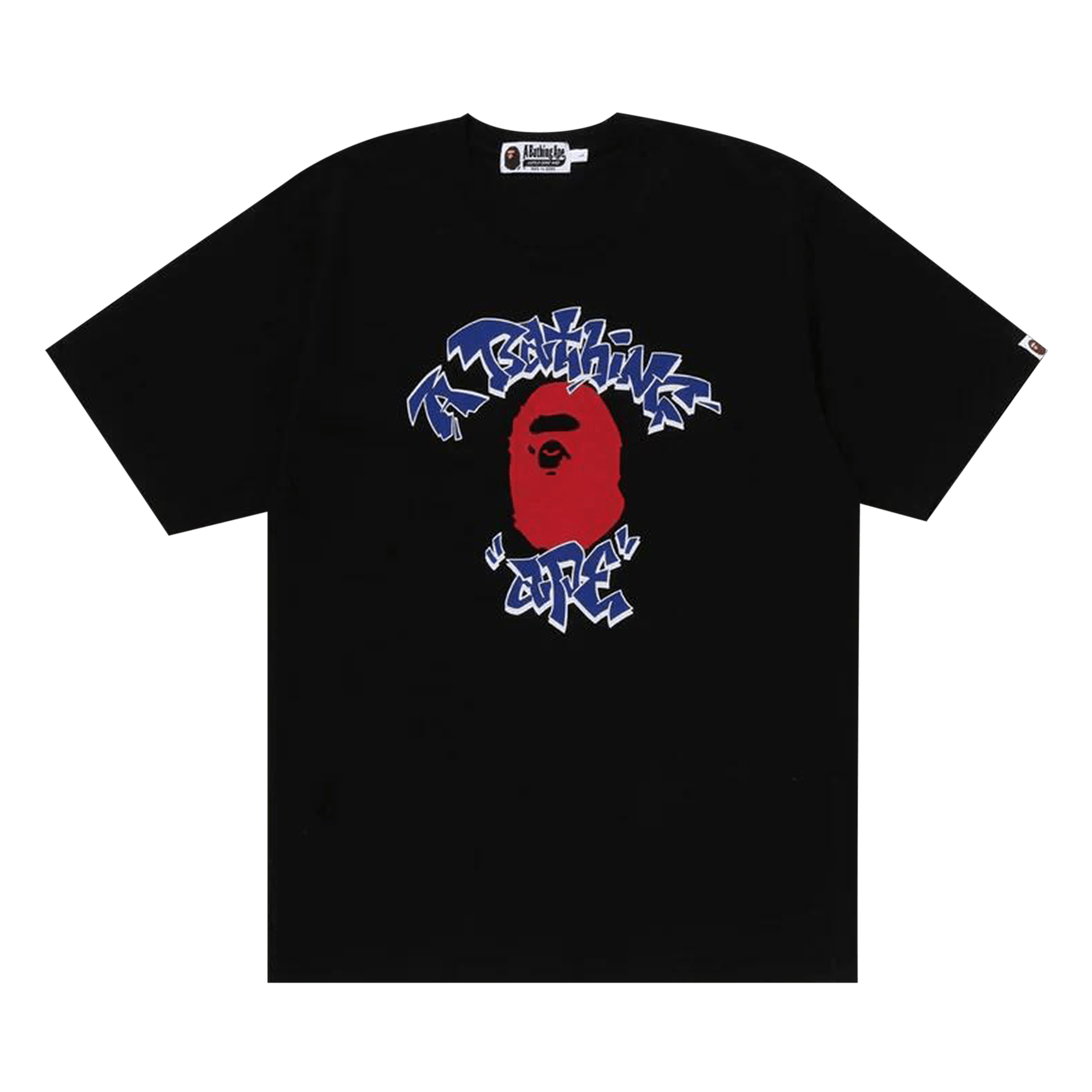 BAPE Graffiti College Tee 'Black'