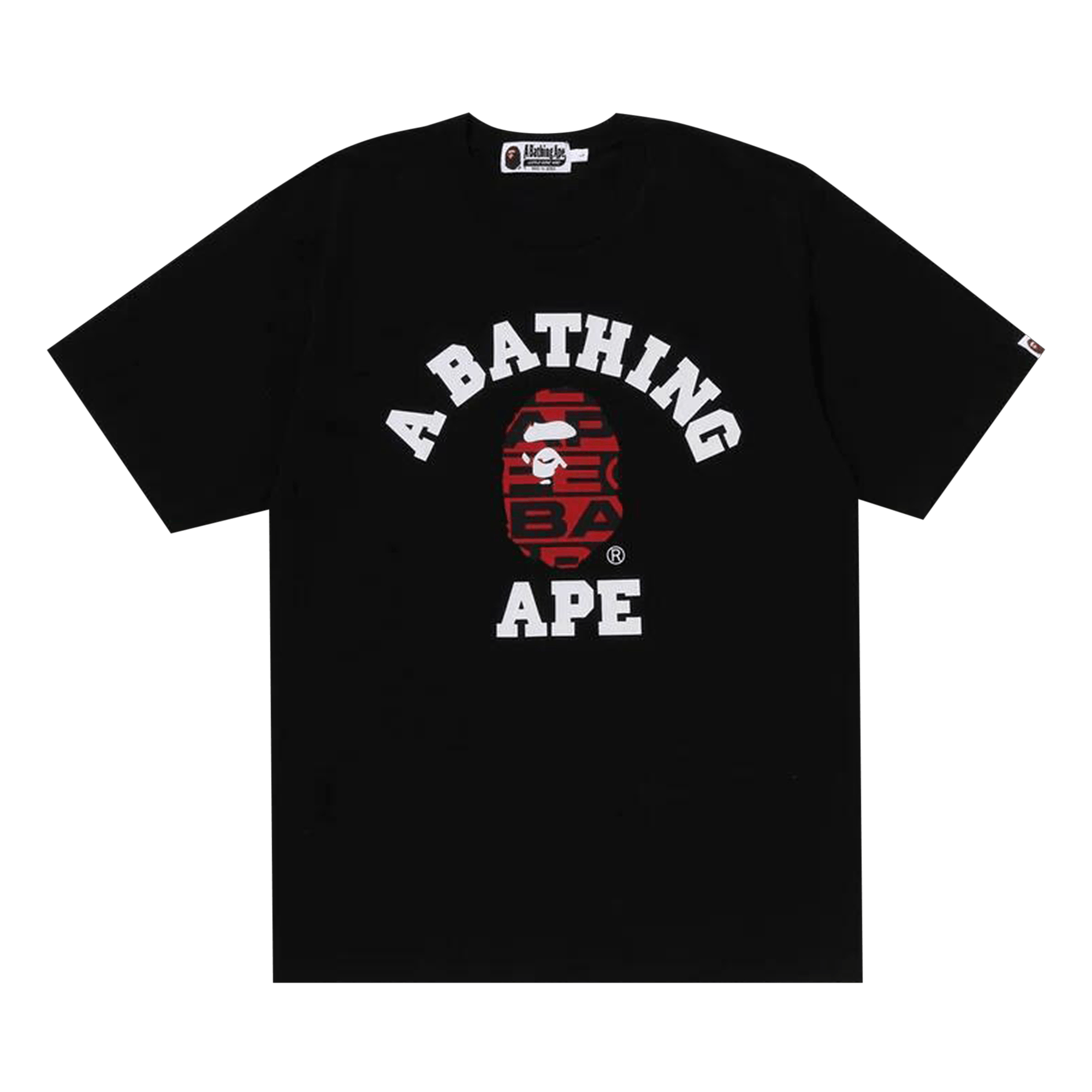 BAPE Lux Sport Pattern College Tee 'Black'