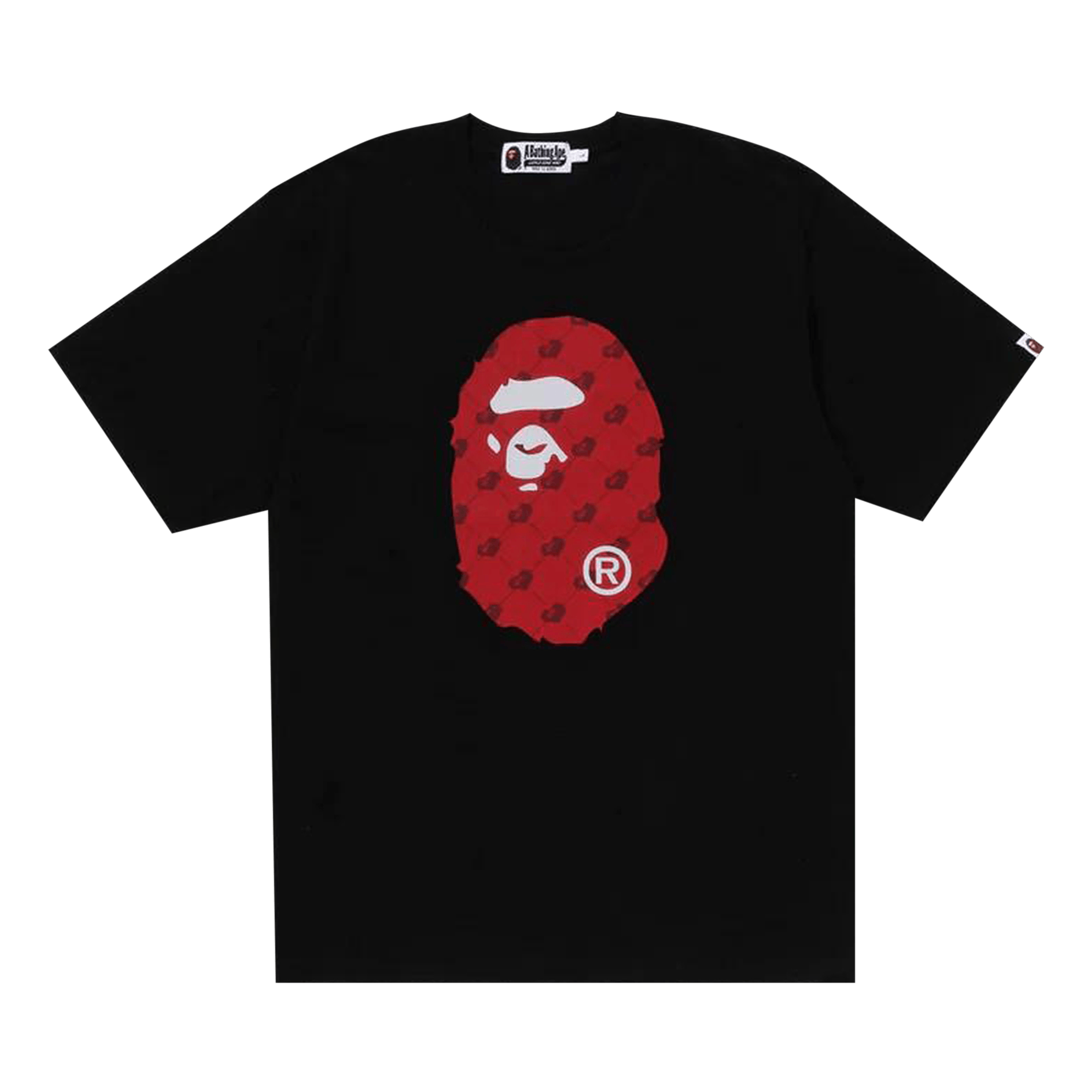 BAPE Cloud Head Monogram Big Ape Head Tee 'Black'