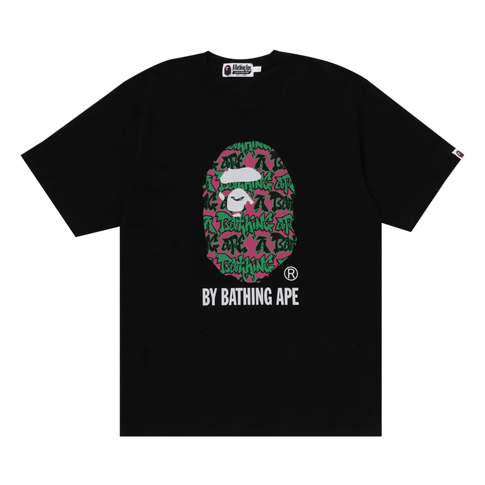 BAPE Graffiti Pattern By Bathing Ape Tee 'Black'