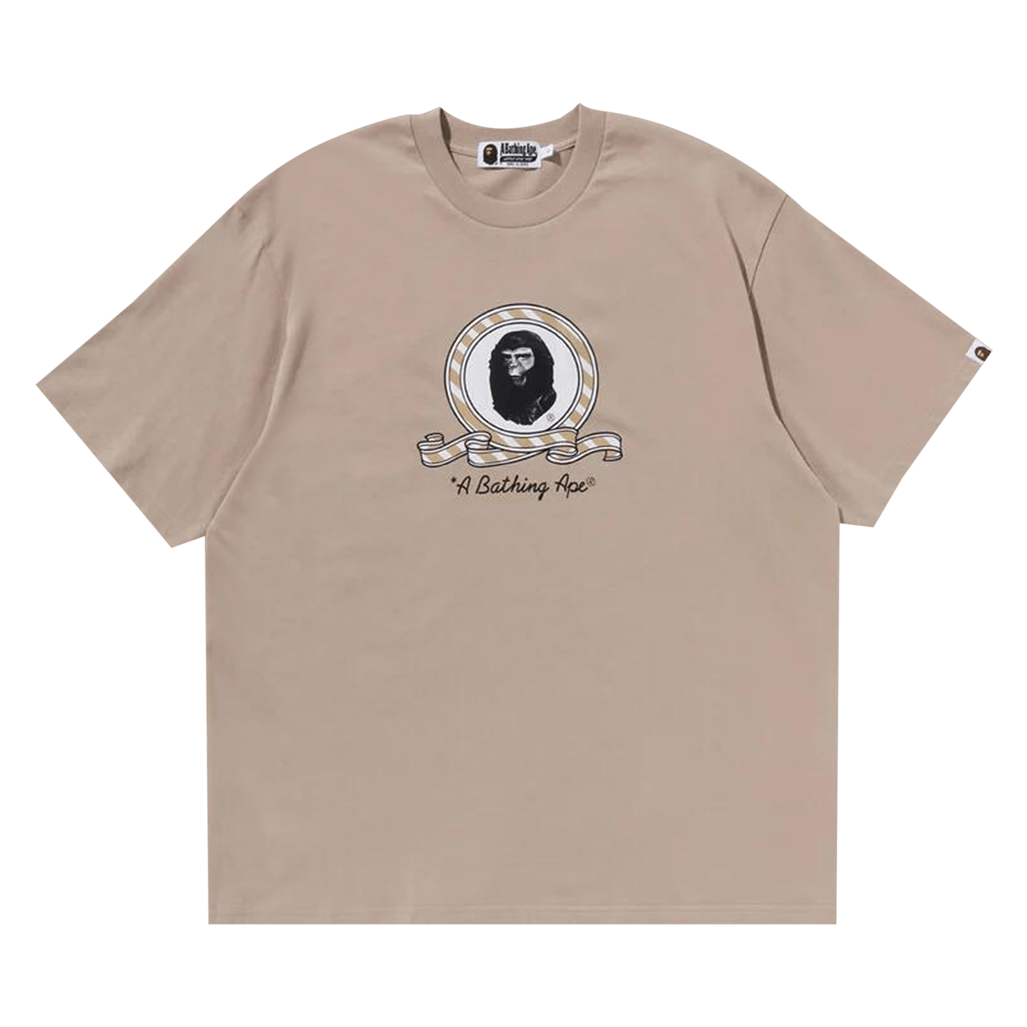 BAPE Graphic Relaxed Fit Tee 'Beige'