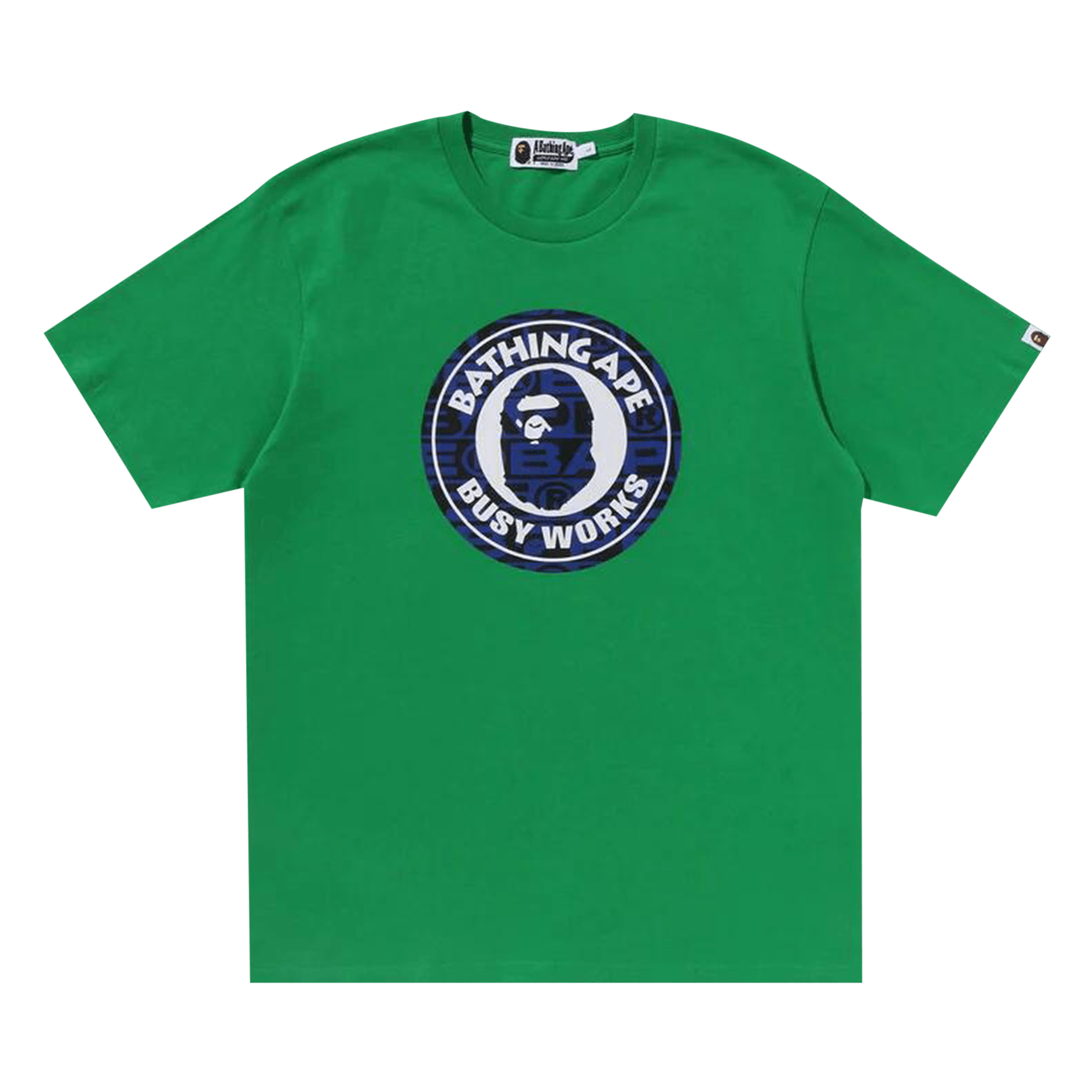 BAPE Lux Sport Pattern Busy Works Tee 'Green'