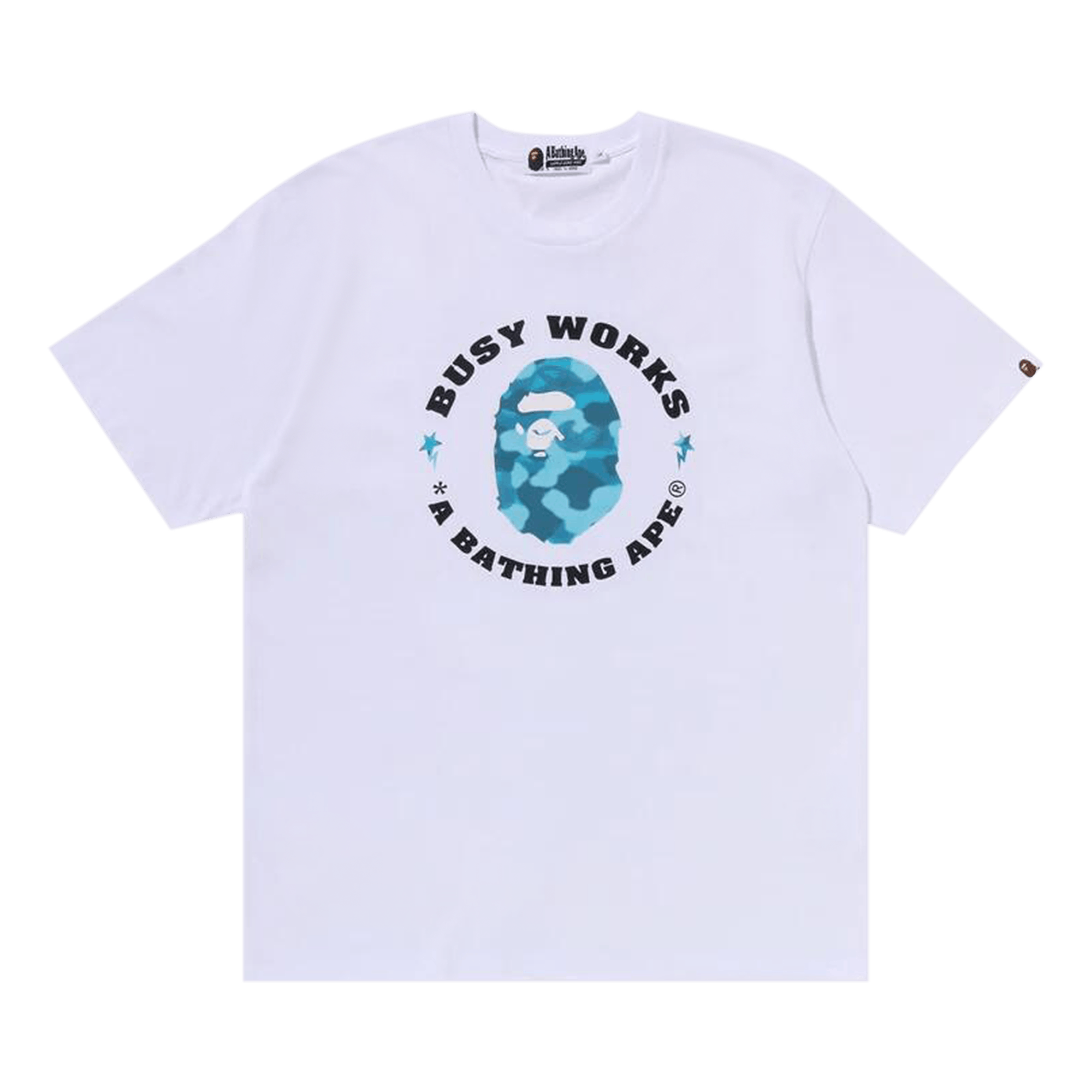 BAPE Radiation Camo Busy Works Tee 'White'