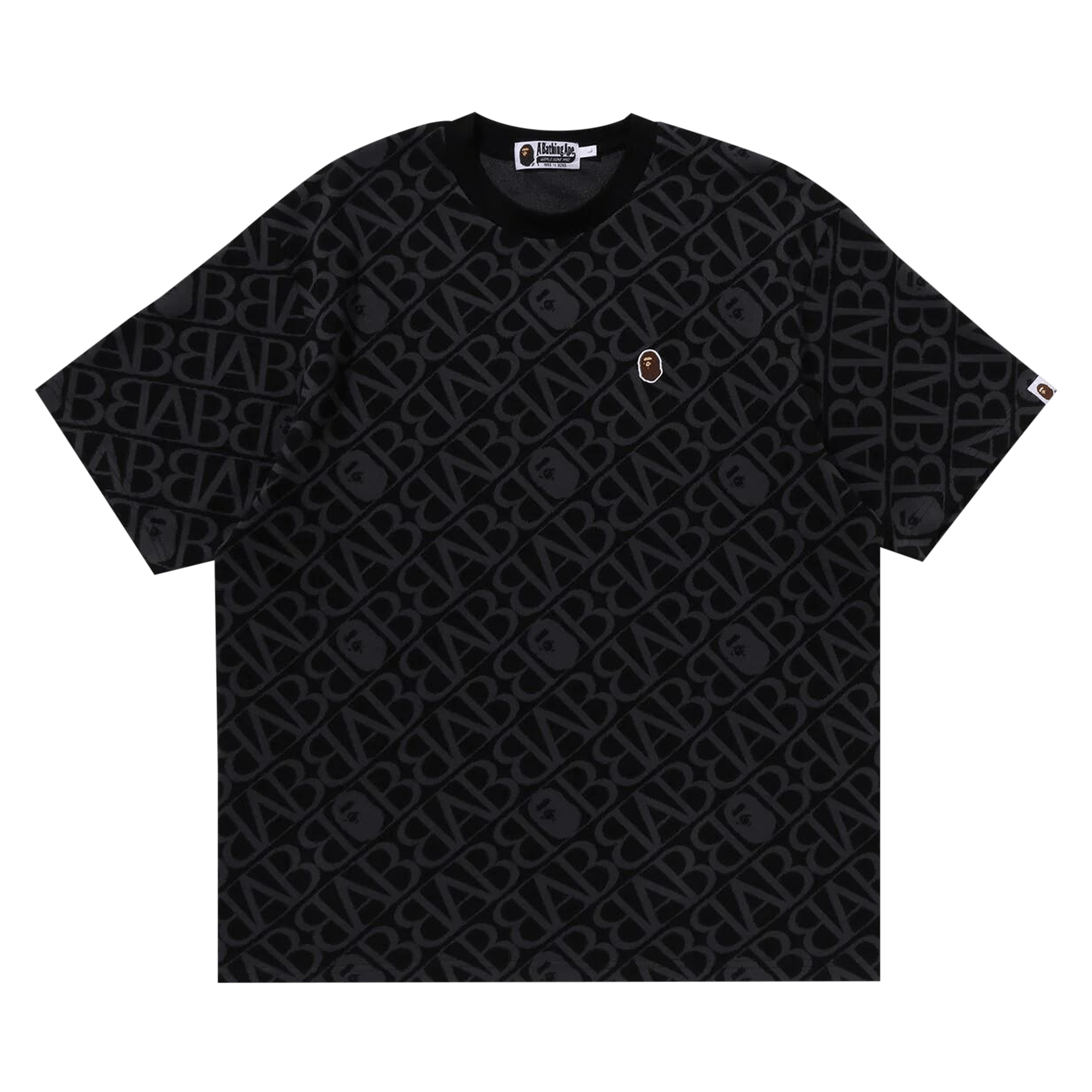 BAPE Sport Monogram Ape Head One Point Tee 'Black'