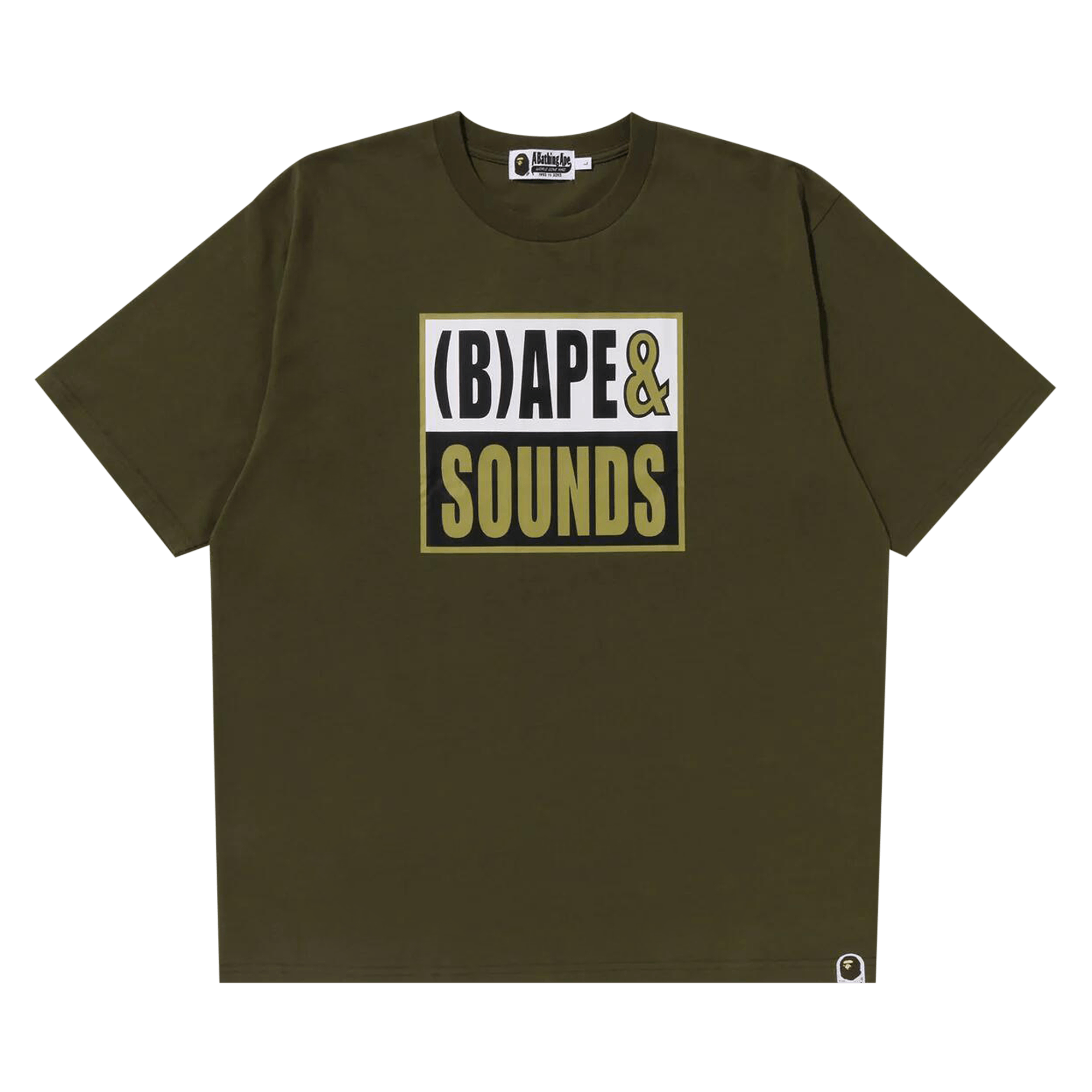 BAPE Sounds Logo Tee 'Olive Drab'