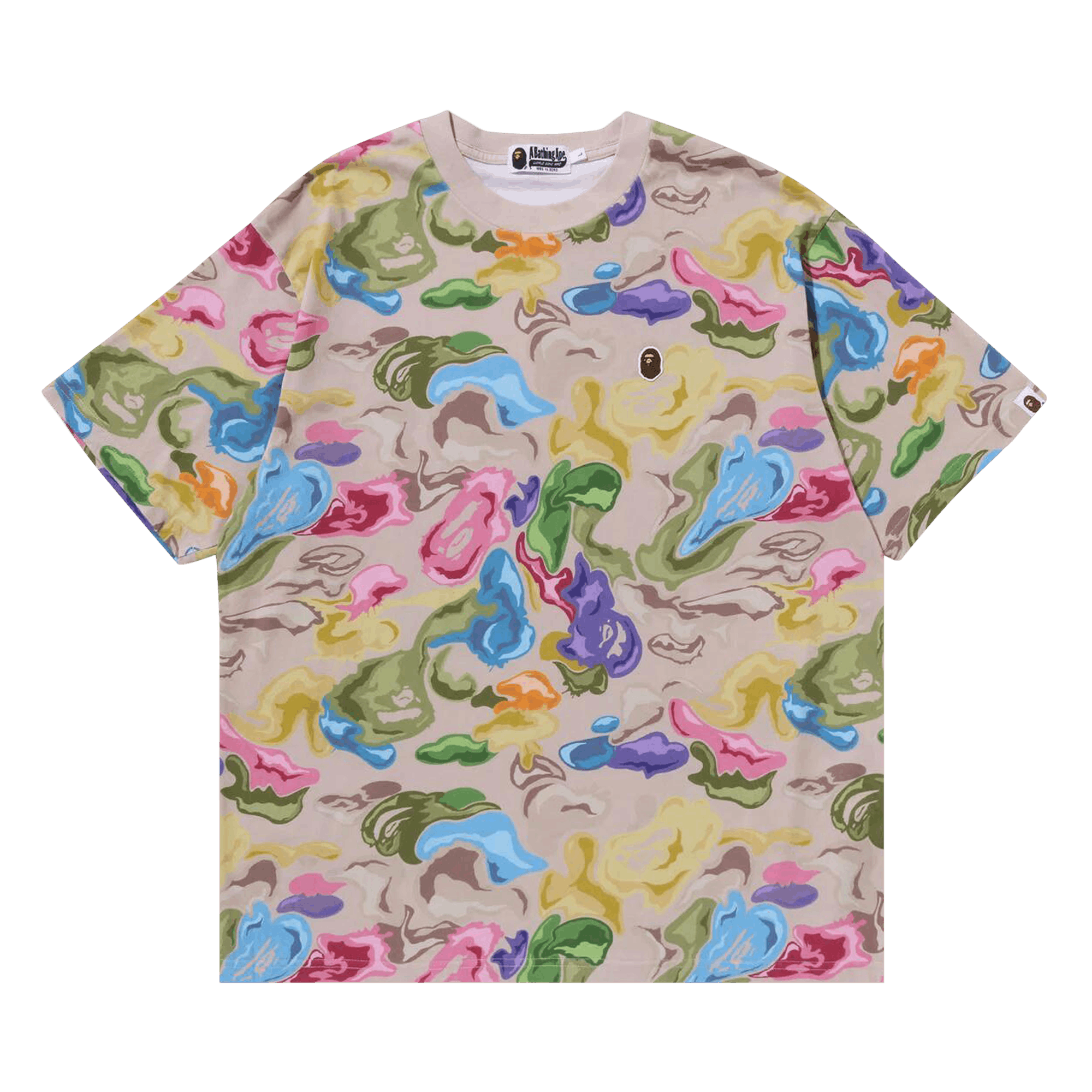 BAPE Art Camo Ape Head One Point Tee 'Multicolor'