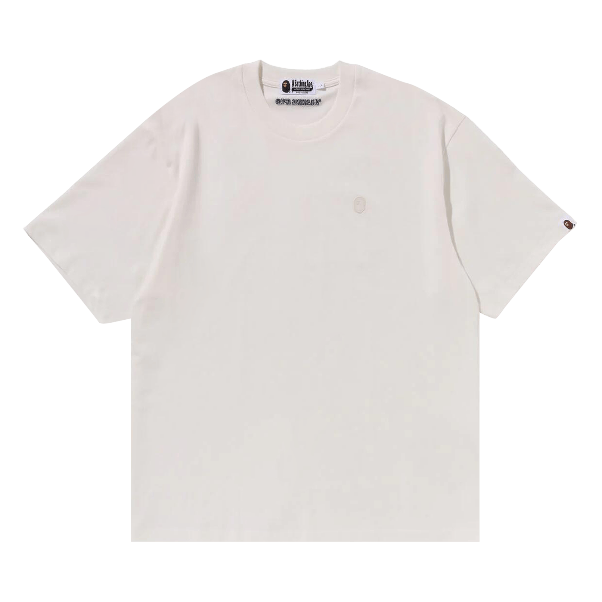 BAPE Tonal Ape Head One Point Tee 'Ivory'