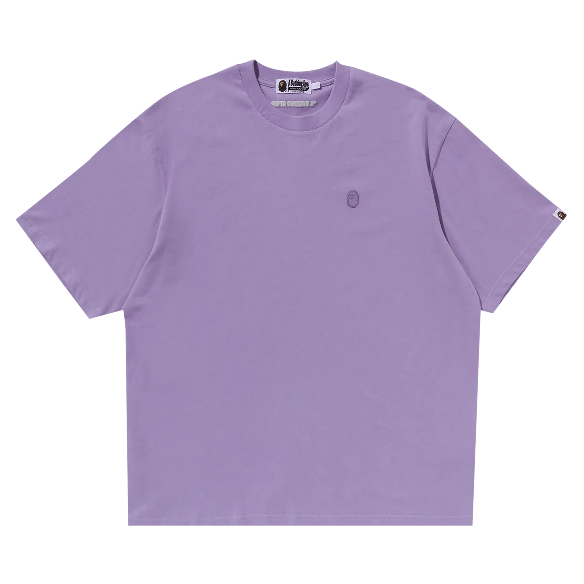 BAPE Tonal Ape Head One Point Tee 'Purple'