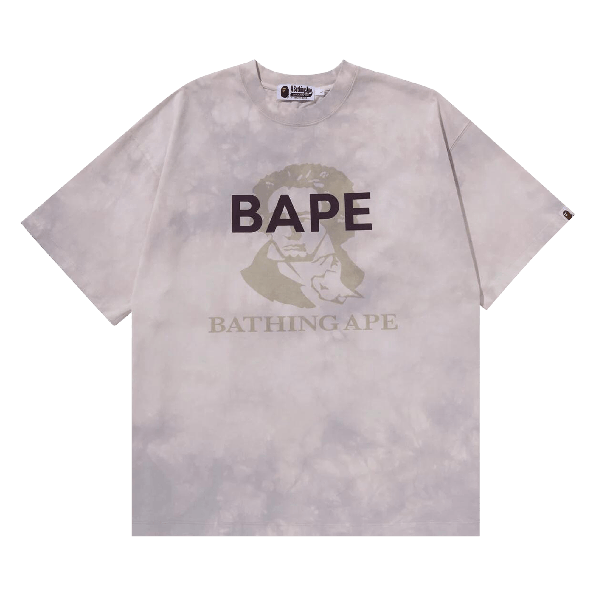 BAPE Tie Dye Bathing Ape Tee 'White'