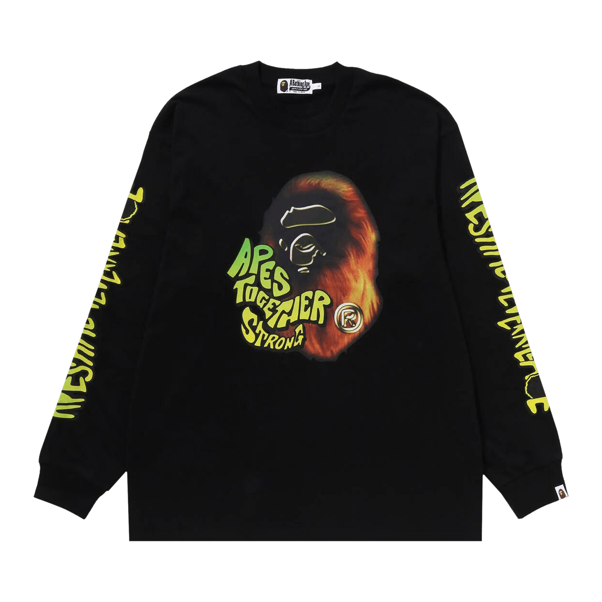 BAPE Sport Graphic Long-Sleeve Tee 'Black'