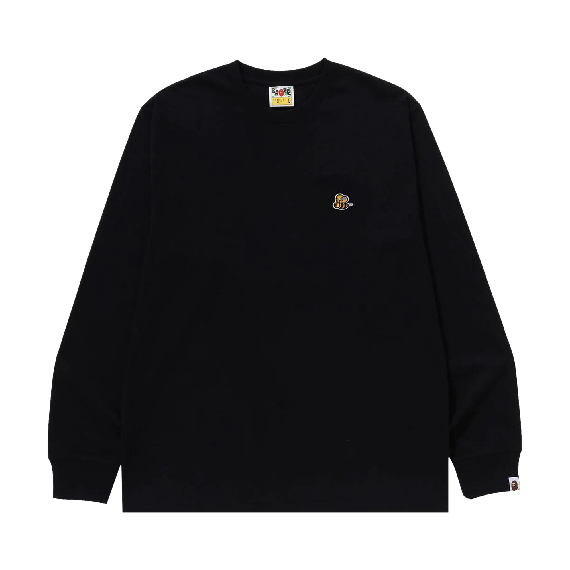BAPE Bee One Point Long-Sleeve Tee 'Black'