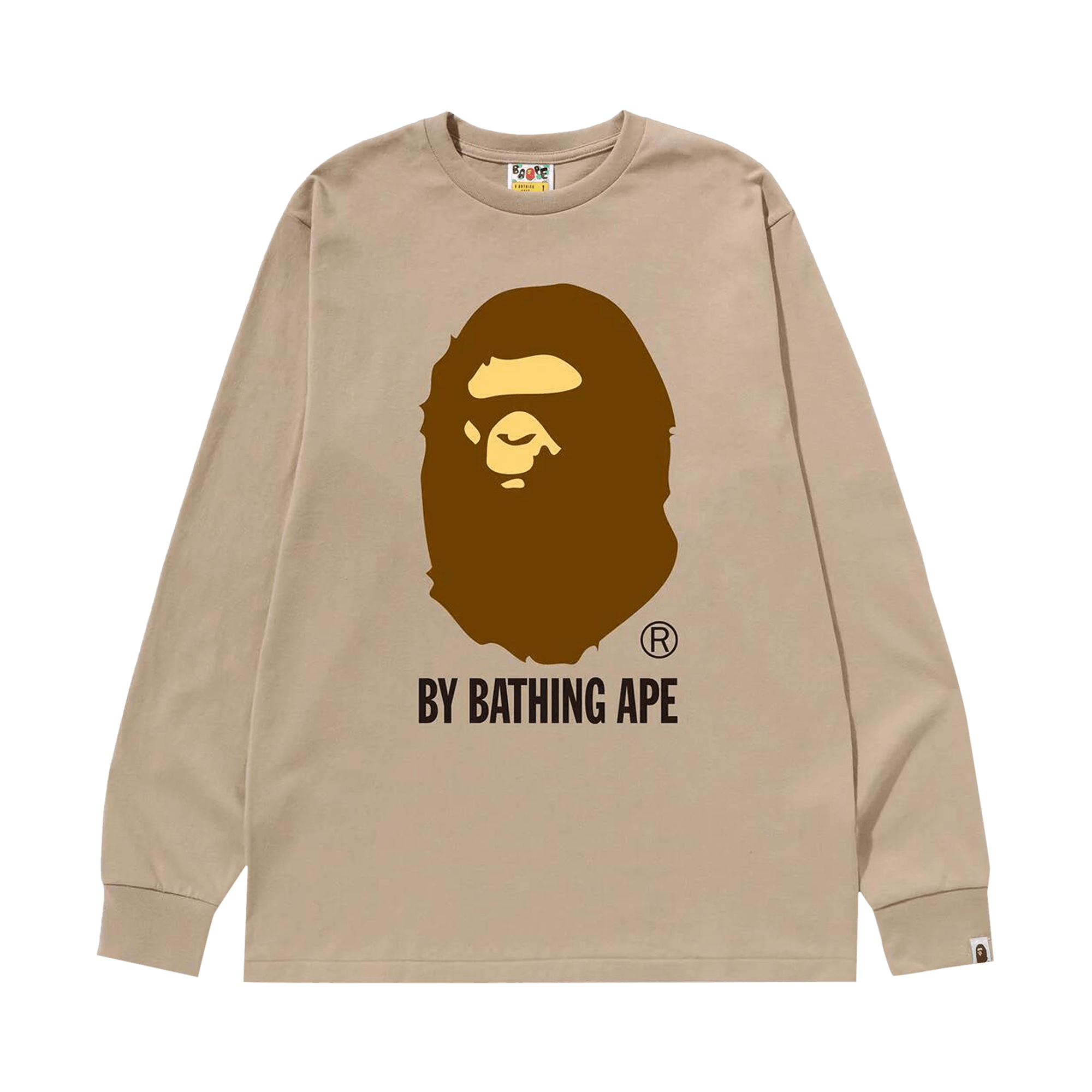 BAPE By Bathing Ape Long-Sleeve Tee 'Beige'