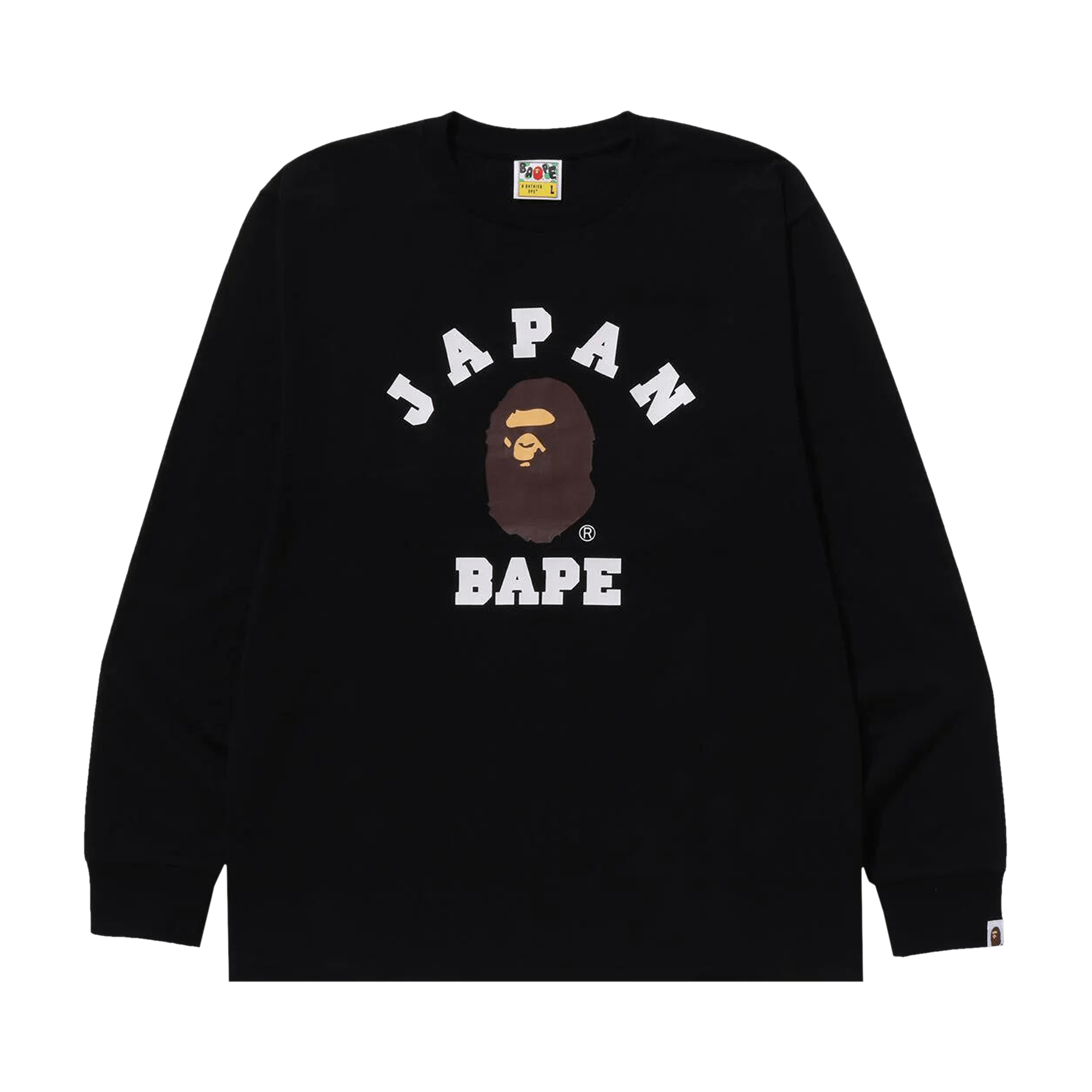 BAPE Japan College City Long-Sleeve Tee 'Black'