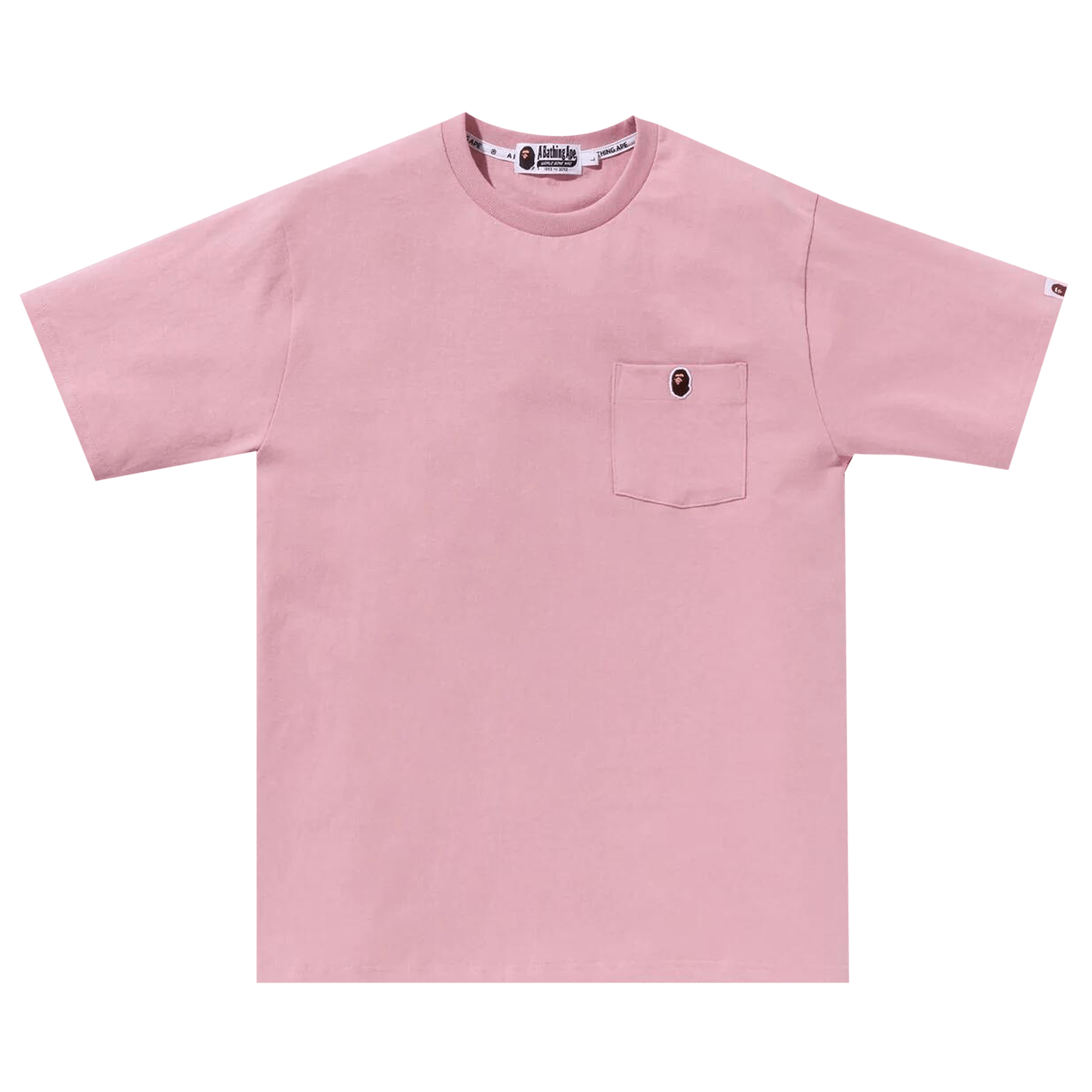 BAPE Ape Head One Point Pocket Tee 'Pink'