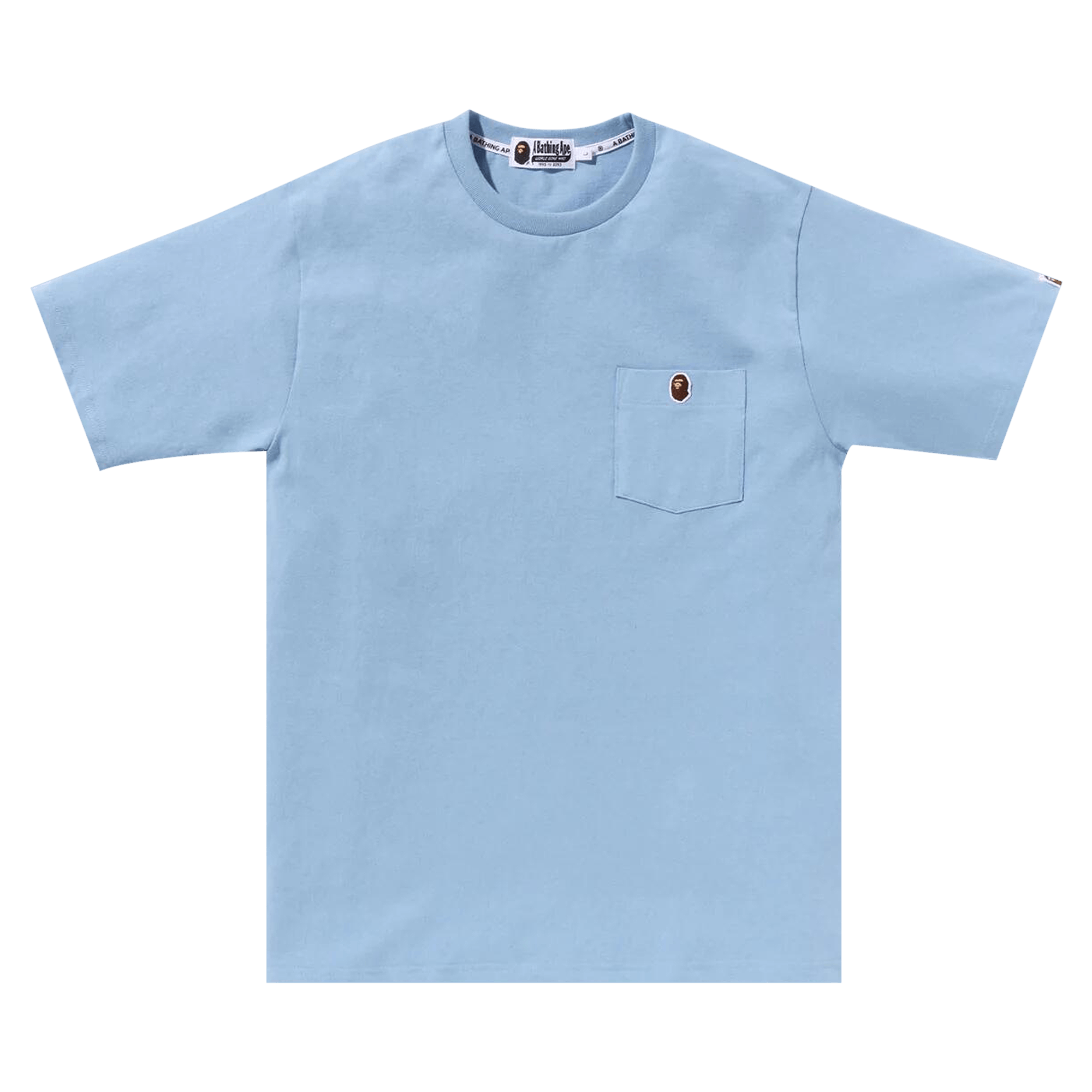BAPE Ape Head One Point Pocket Tee 'Sax'
