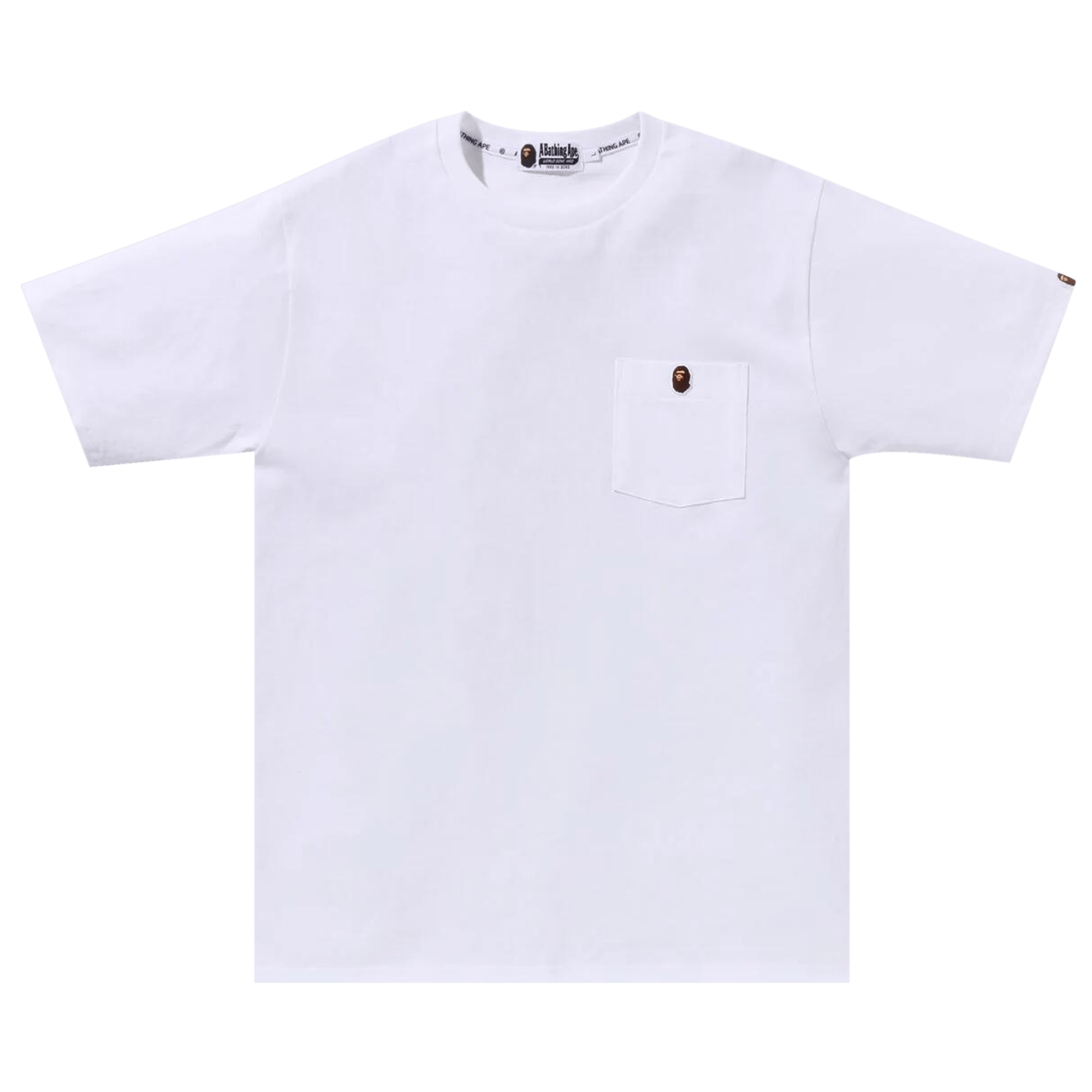BAPE Ape Head One Point Pocket Tee 'White'
