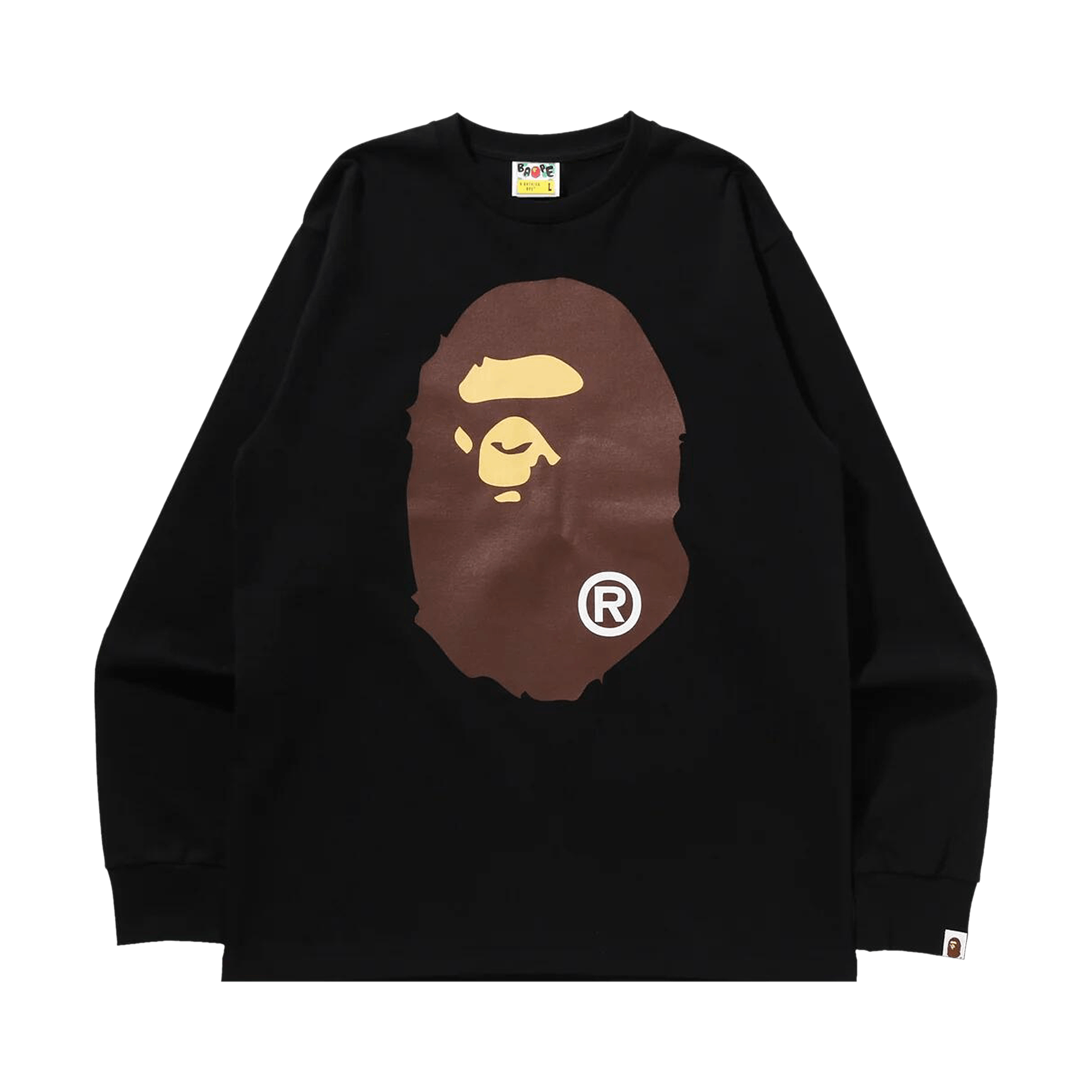 BAPE Big Ape Head Long-Sleeve Tee 'Black'